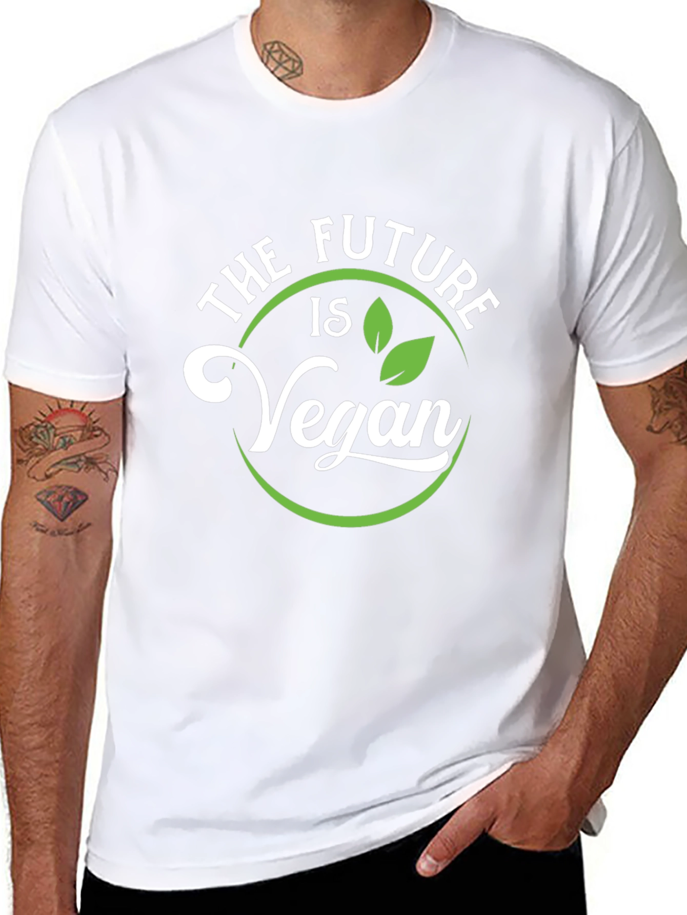 The Future is Vegan T-Shirt - Unisex Black Tee