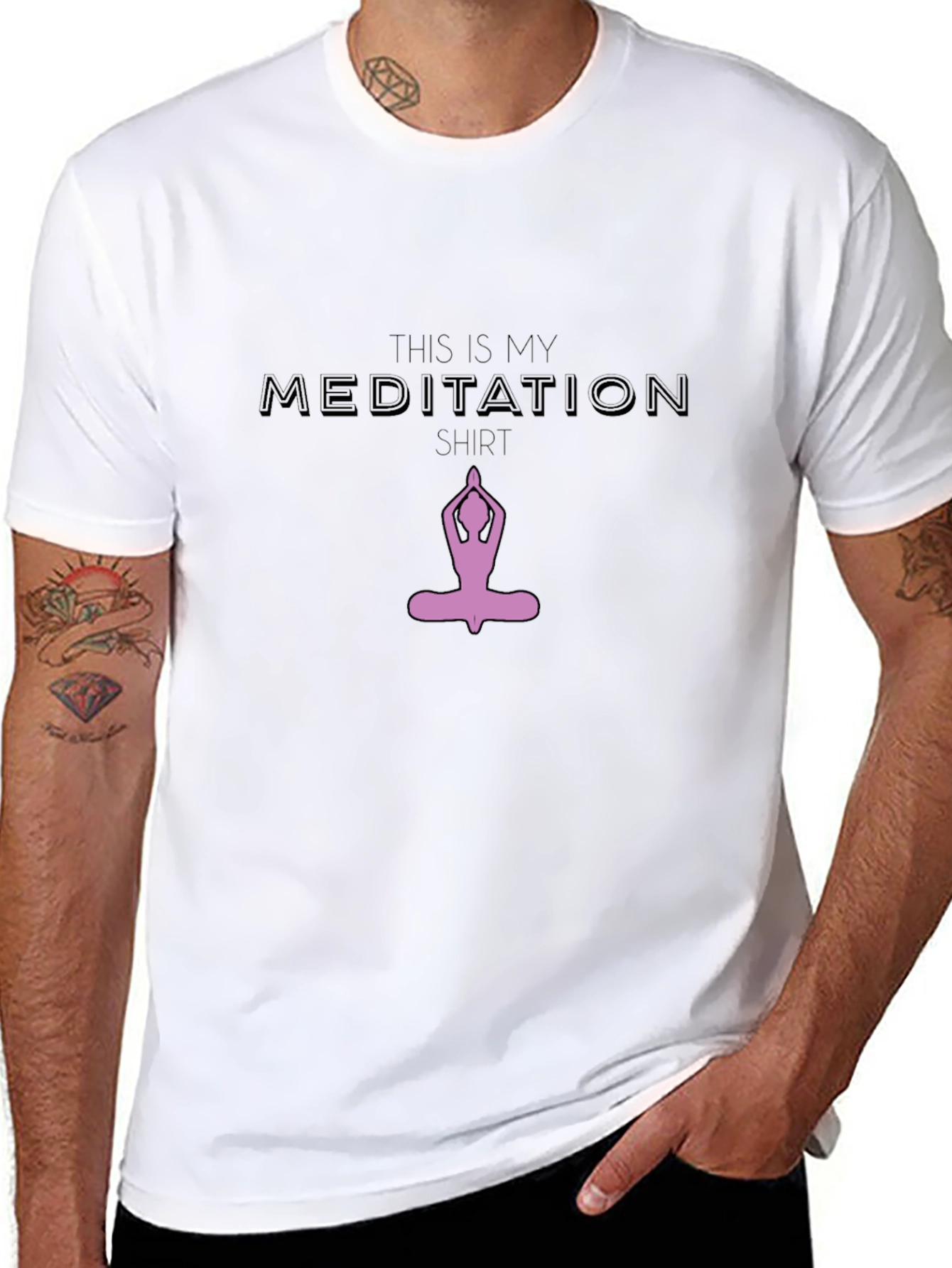 Meditation Shirt - Yoga Lotus Position Tee