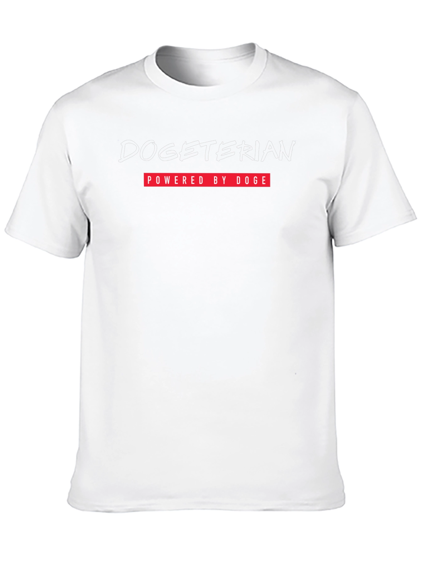 Dogeterian Powered by Doge Black T-Shirt