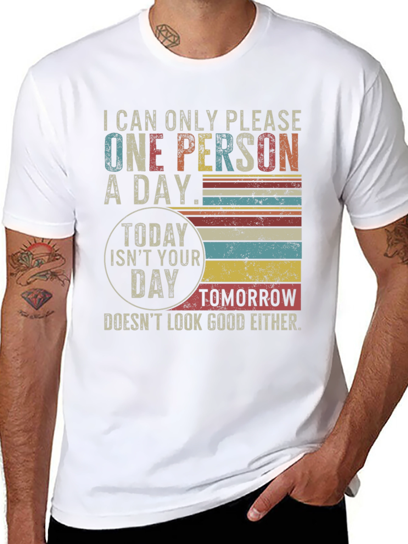 Funny One Person A Day Graphic T-Shirt