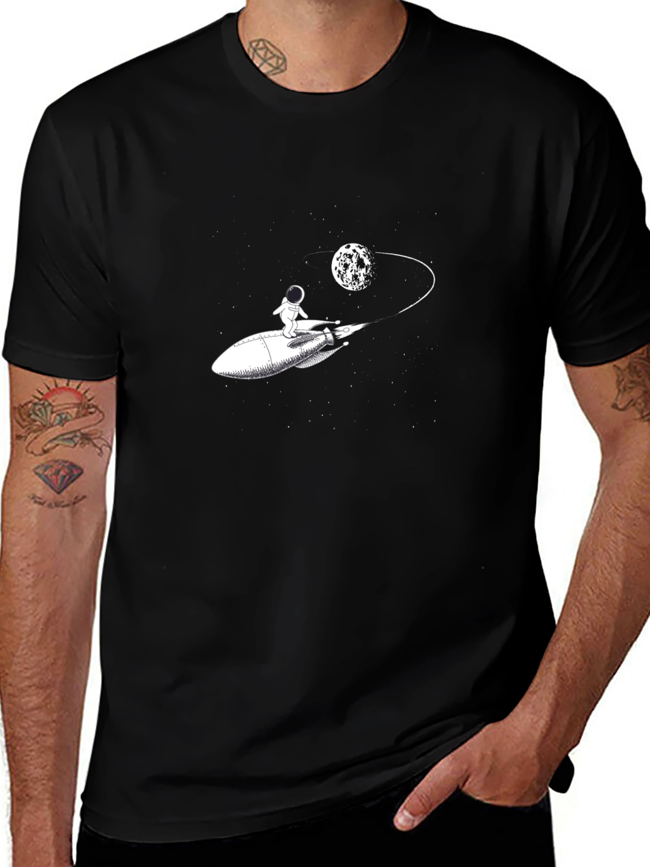 Astronaut Rocket T-Shirt - Space Adventure Tee
