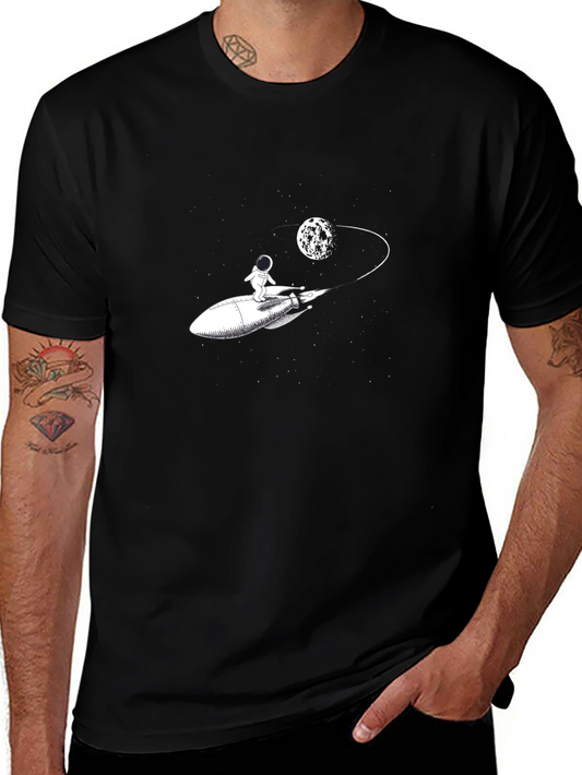 Astronaut Rocket T-Shirt - Space Adventure Tee
