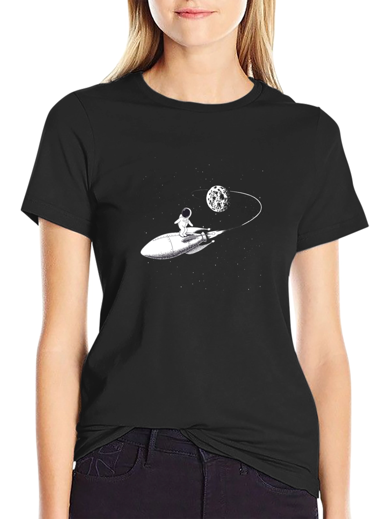 Astronaut Rocket T-Shirt - Space Adventure Tee