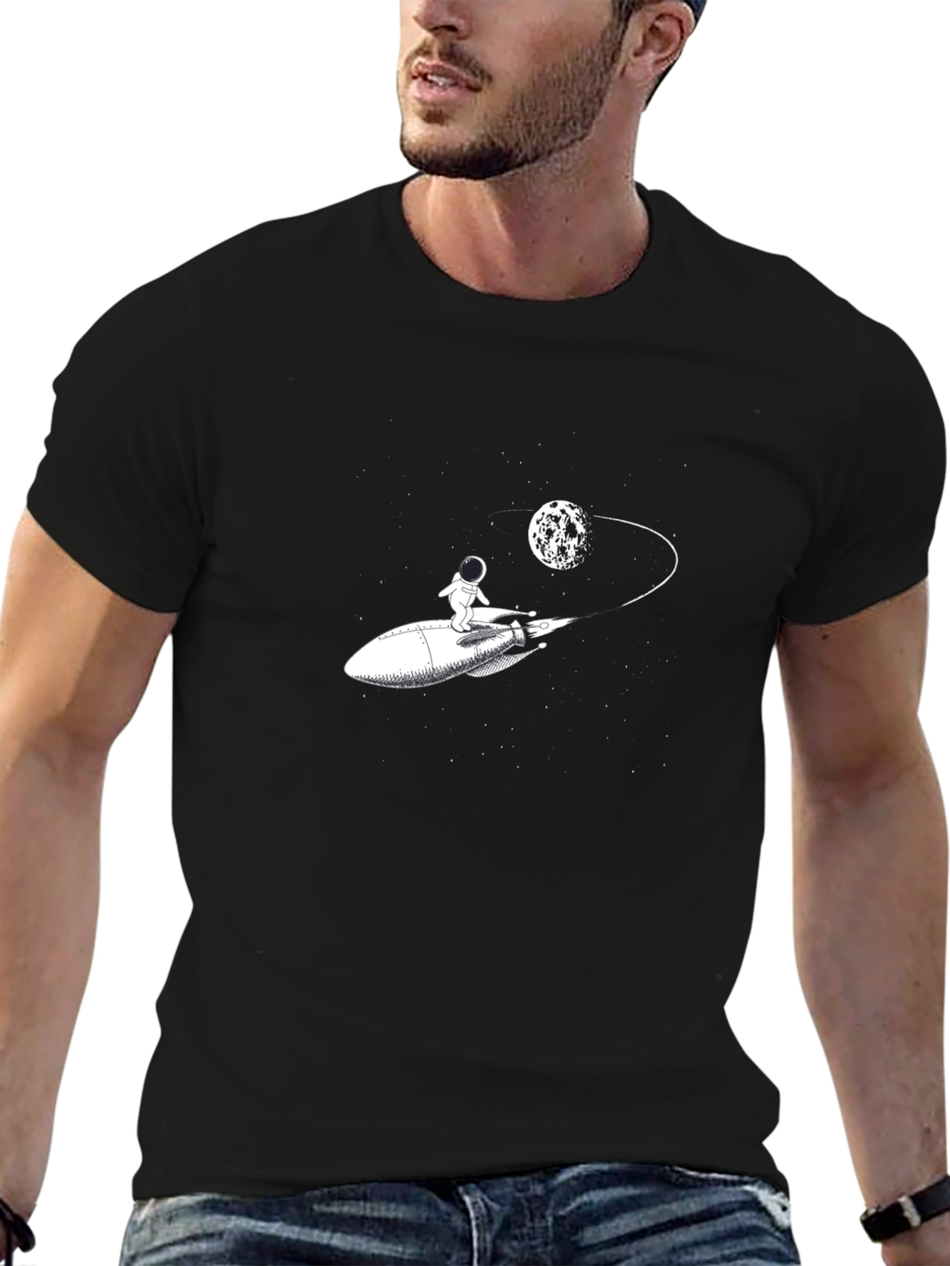 Astronaut Rocket T-Shirt - Space Adventure Tee