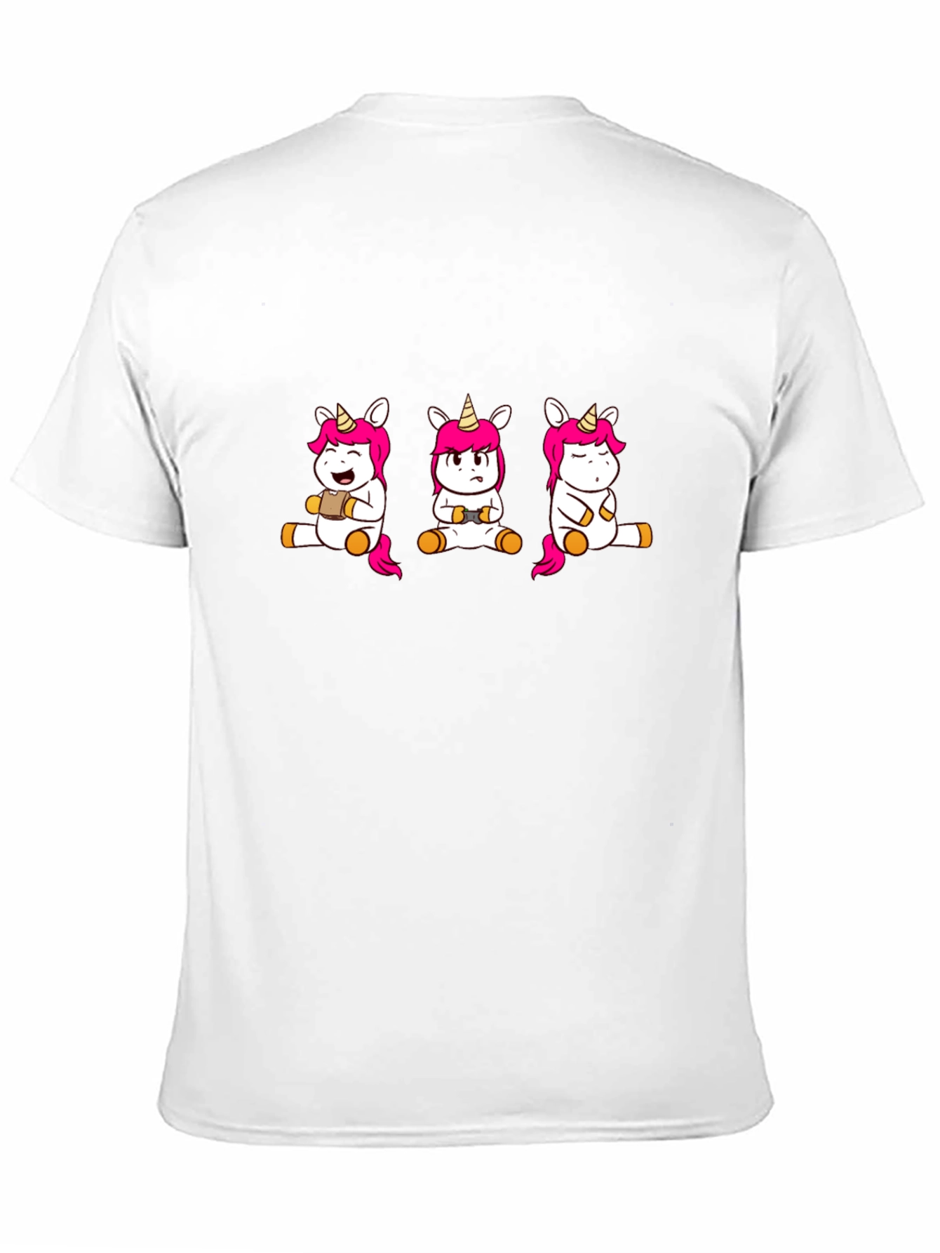 Unicorn Gamer T-Shirt - Black Cotton