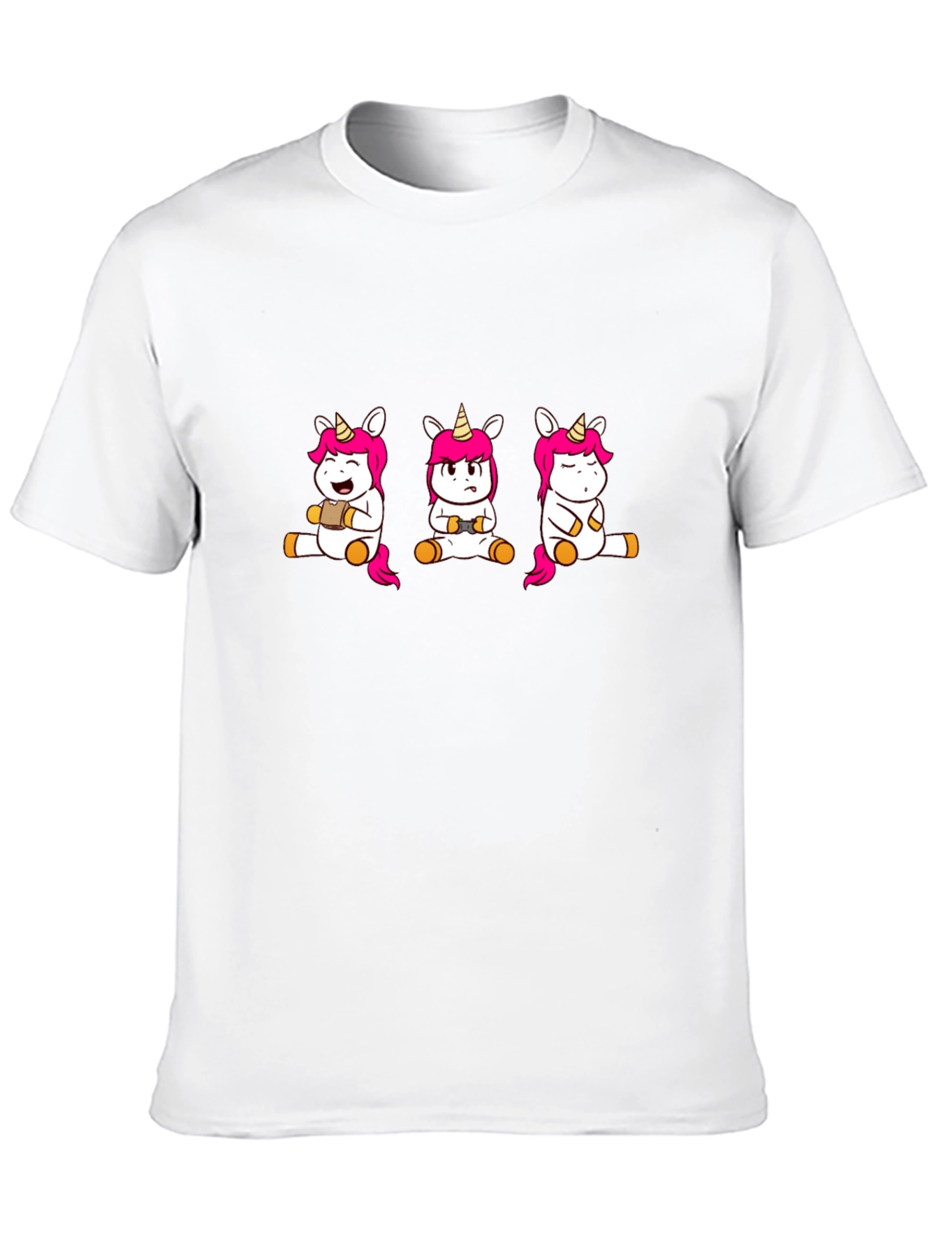 Unicorn Gamer T-Shirt - Black Cotton