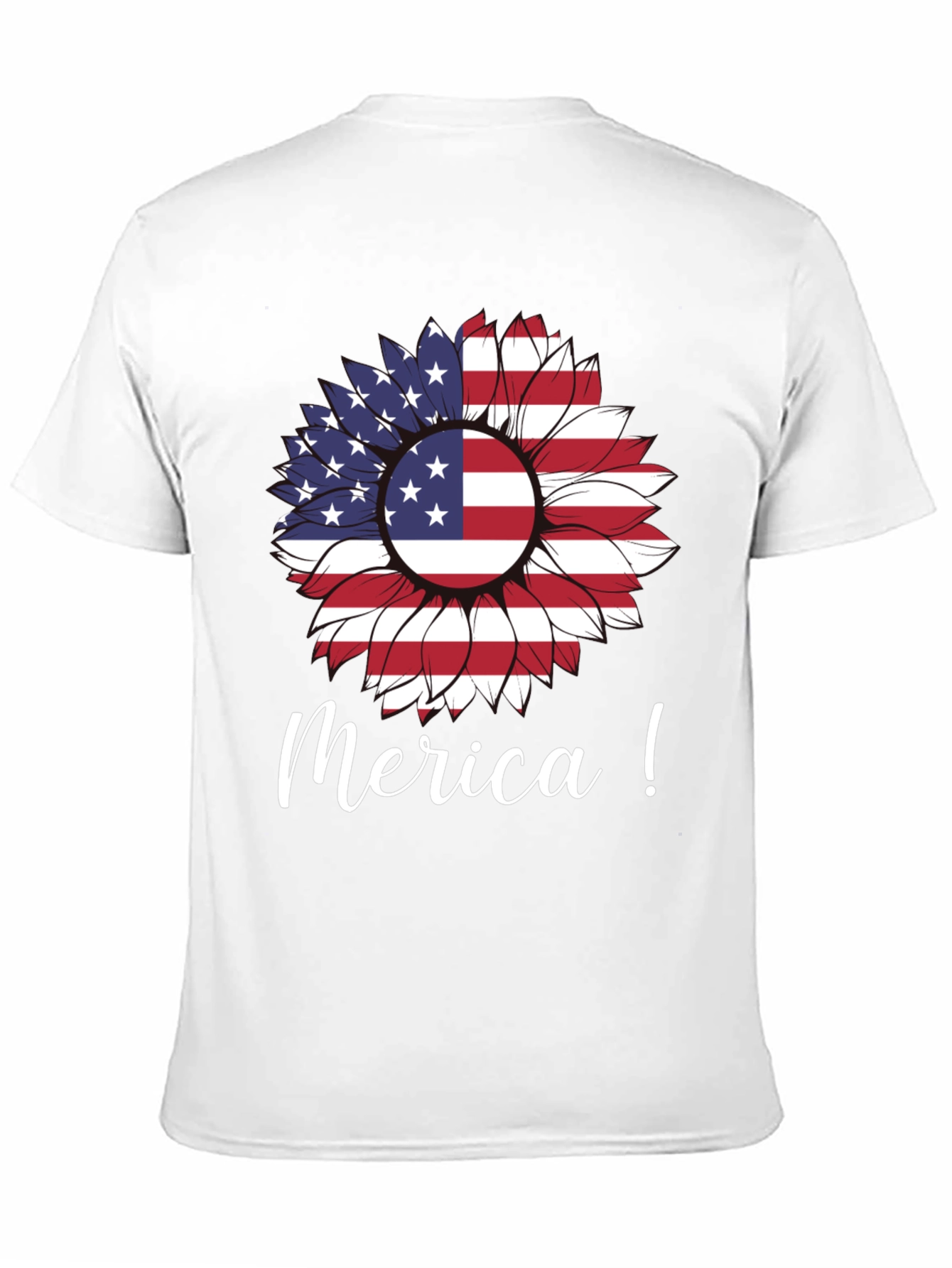Patriotic Sunflower Graphic Tee - Merica!