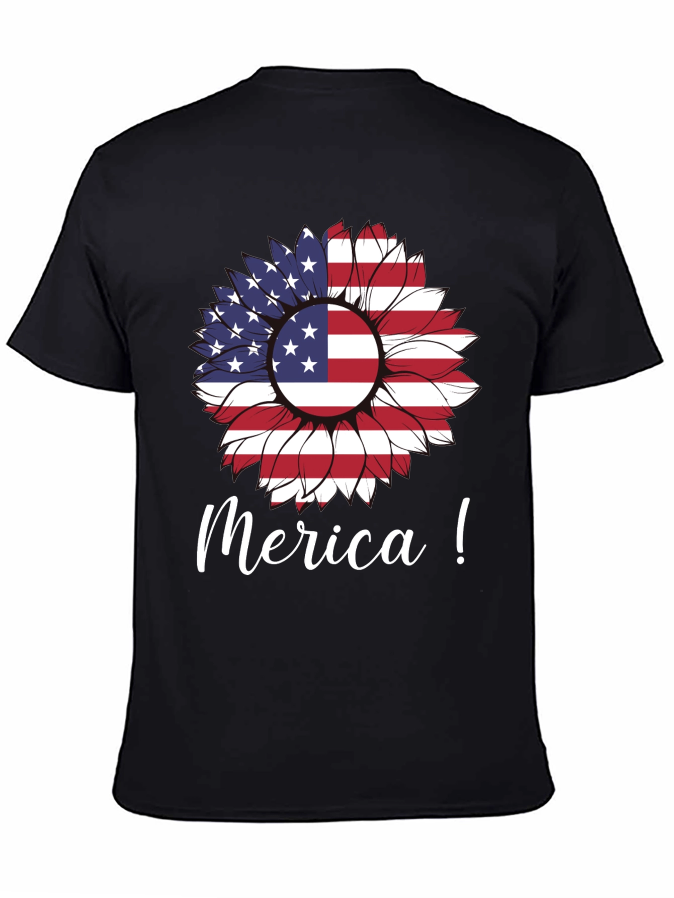 Patriotic Sunflower Graphic Tee - Merica!