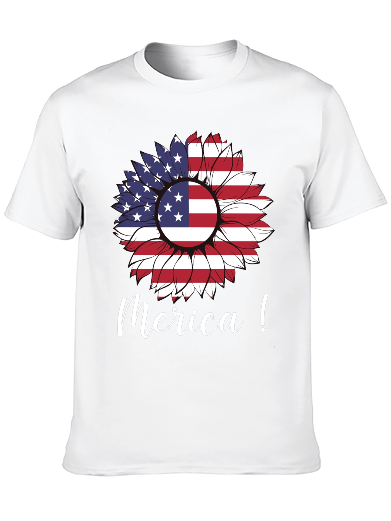 Patriotic Sunflower Graphic Tee - Merica!