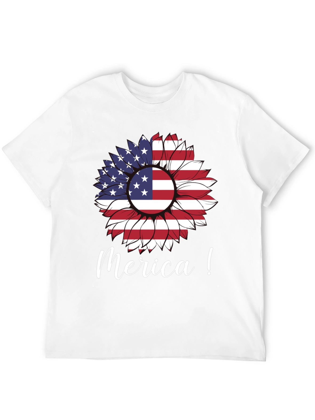 Patriotic Sunflower Graphic Tee - Merica!