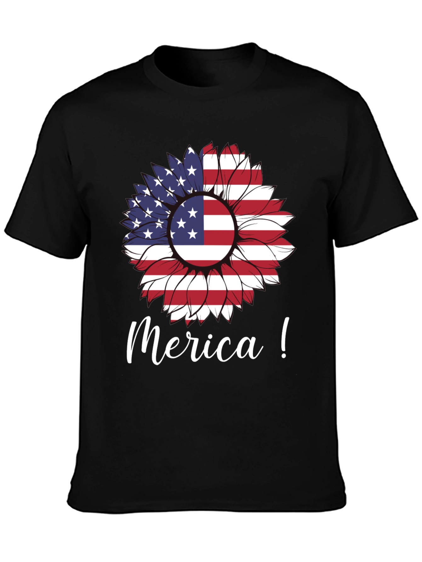 Patriotic Sunflower Graphic Tee - Merica!