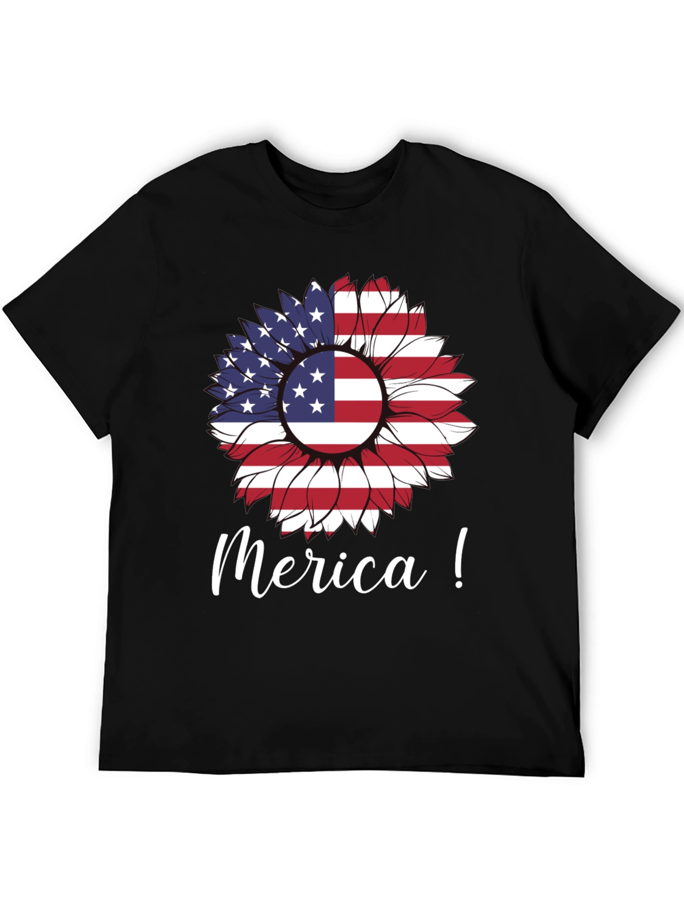 Patriotic Sunflower Graphic Tee - Merica!