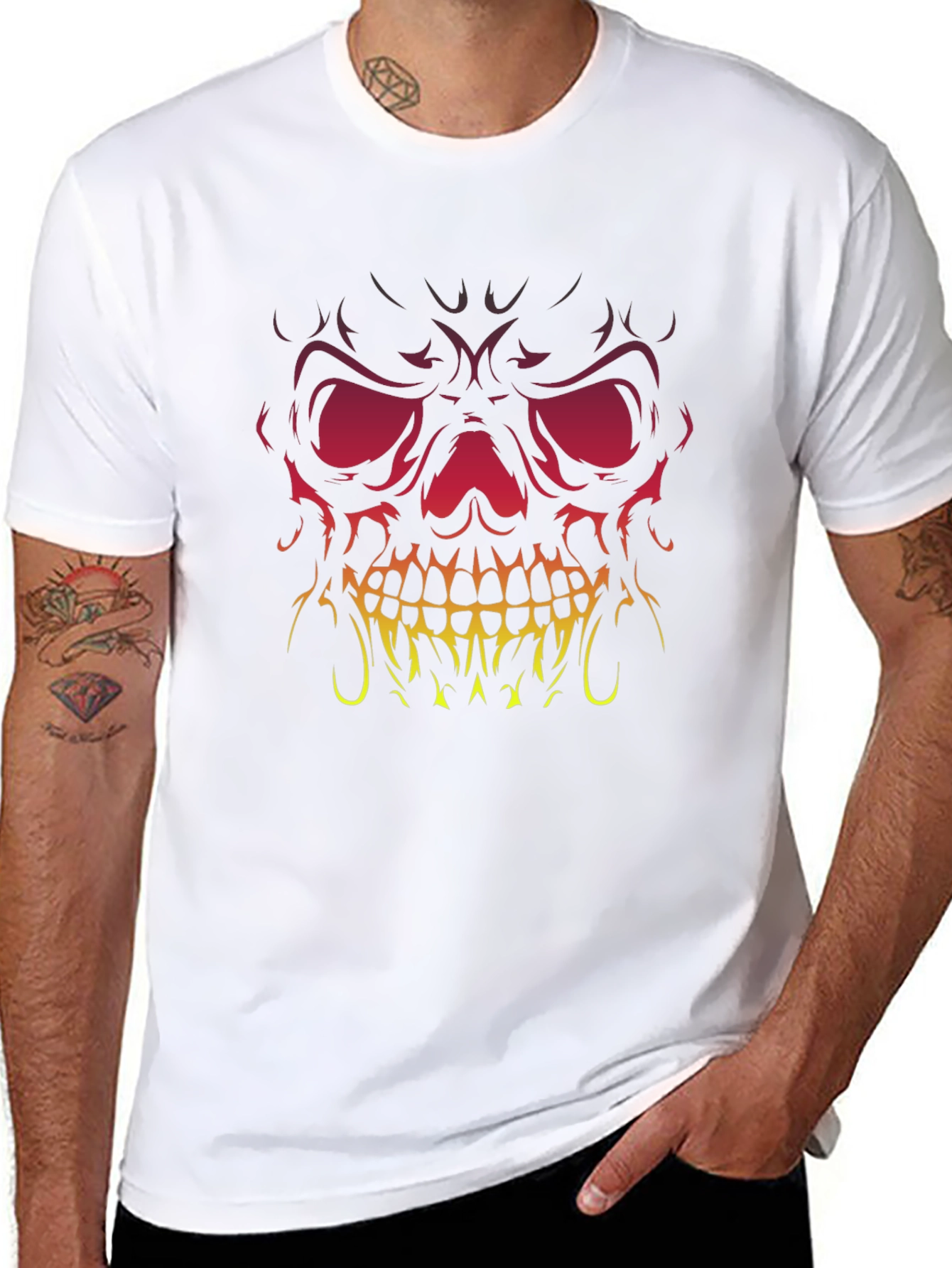 Skull Graphic Black T-Shirt