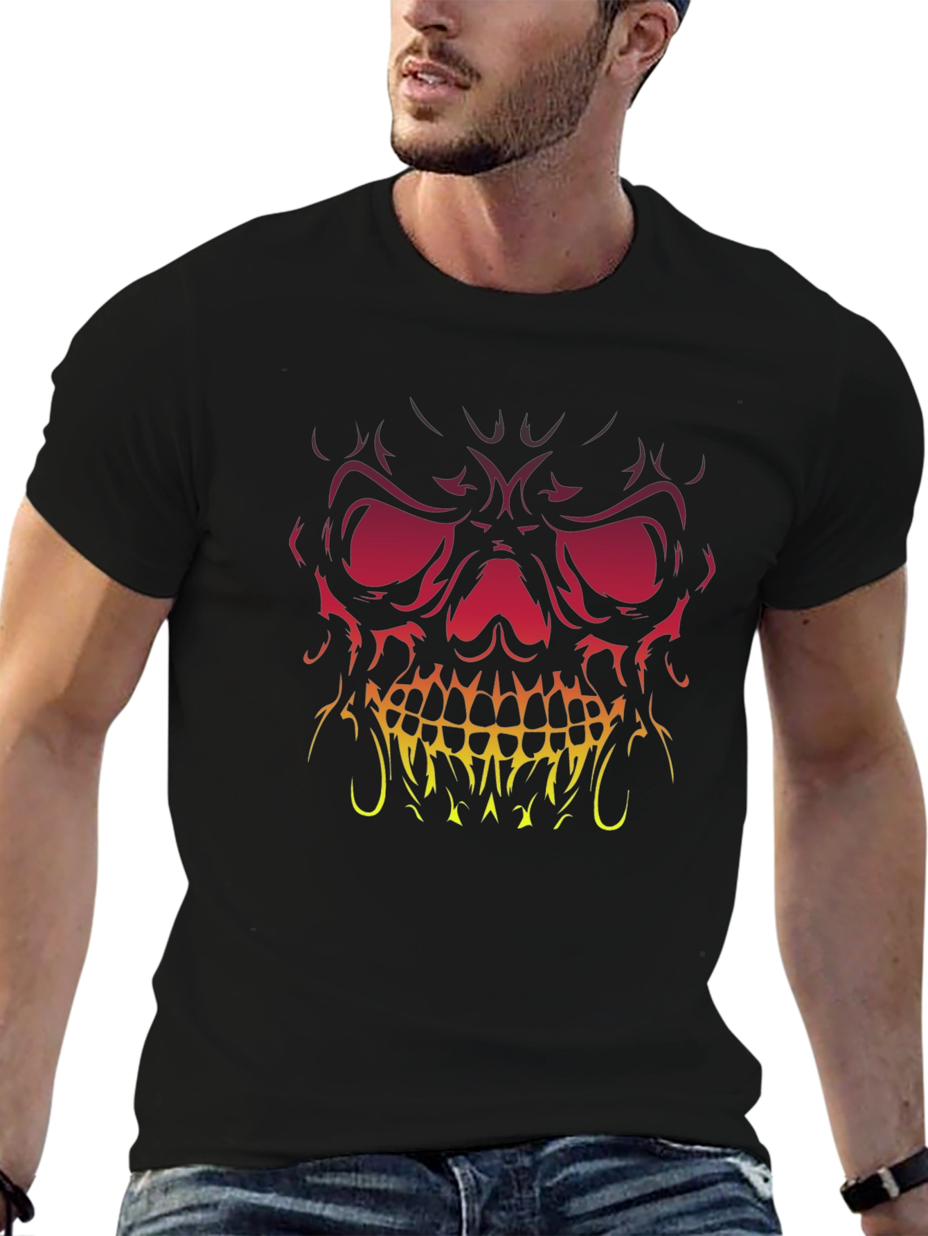 Skull Graphic Black T-Shirt