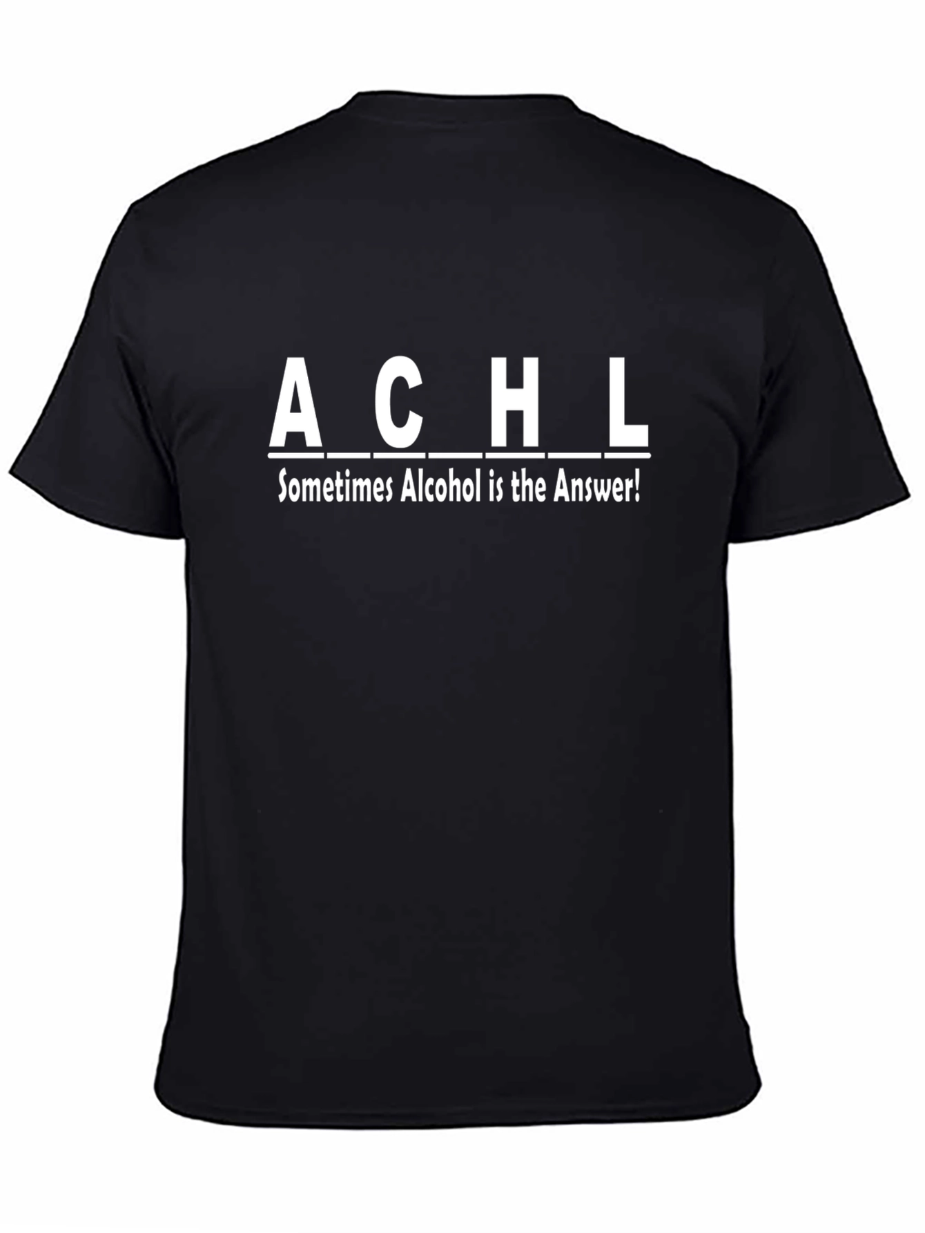 ACHL Alcohol Answer T-Shirt - Mens Novelty Tee