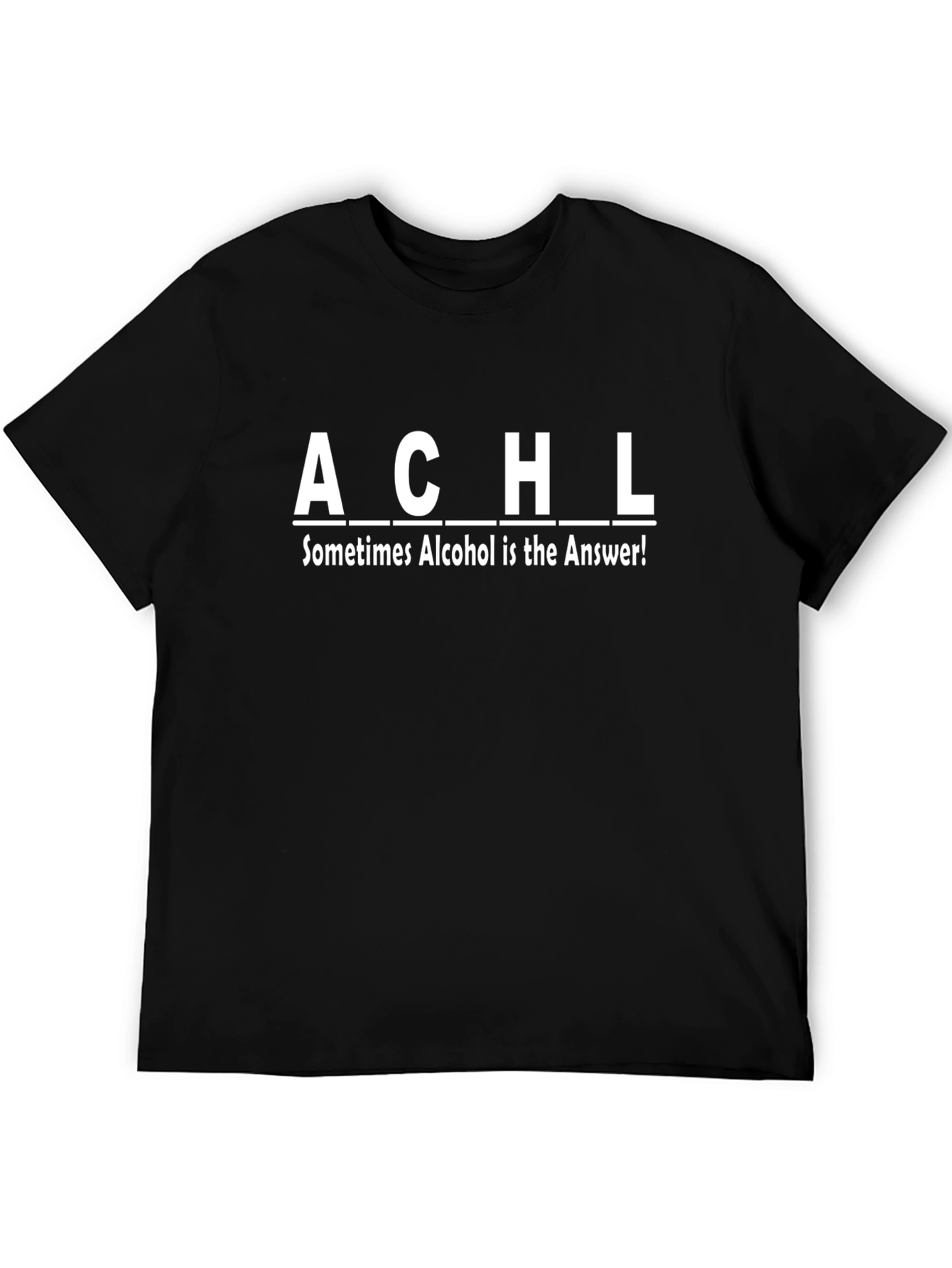 ACHL Alcohol Answer T-Shirt - Mens Novelty Tee