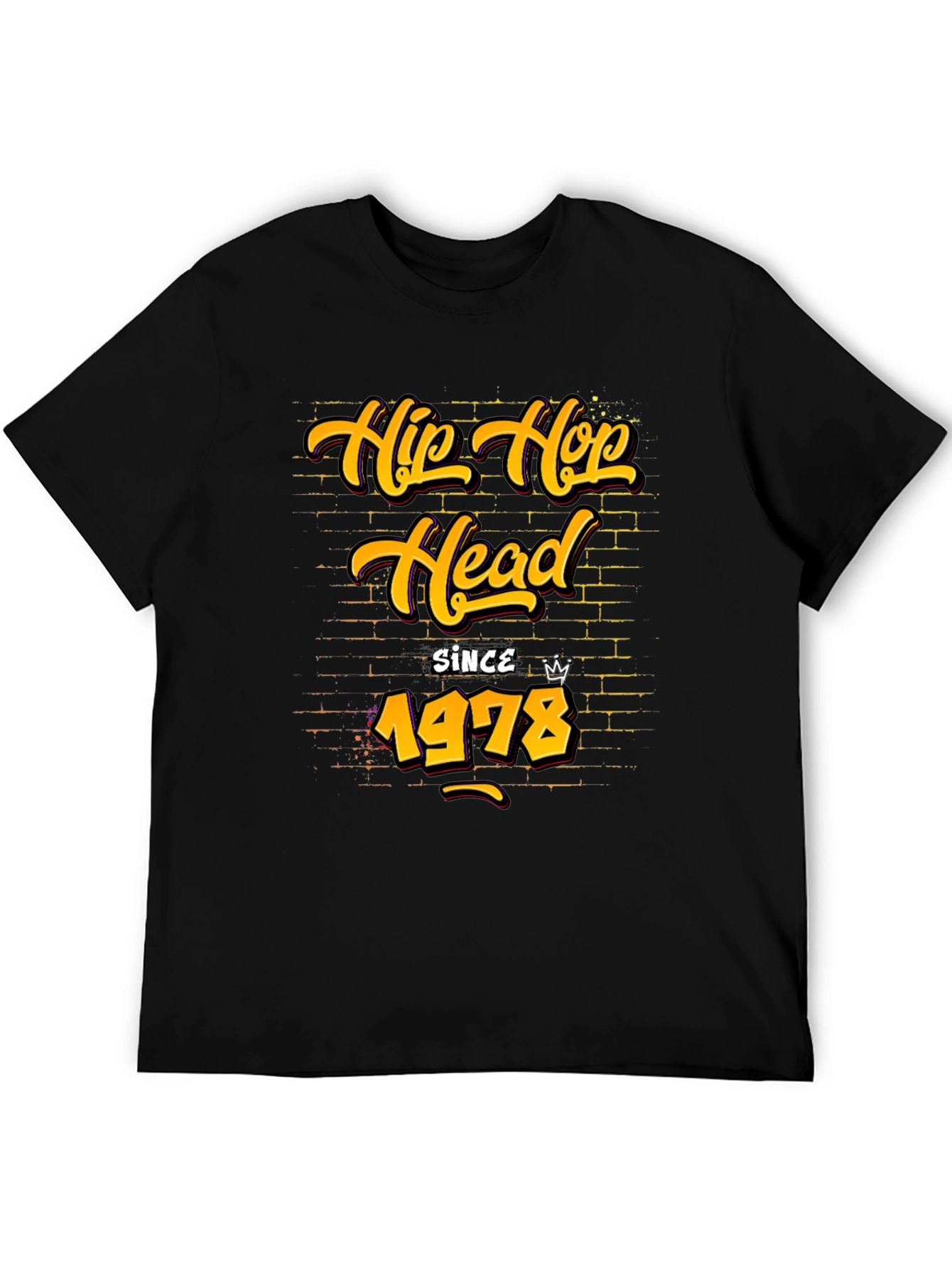 Hip Hop Head Since 1978 Black T-Shirt