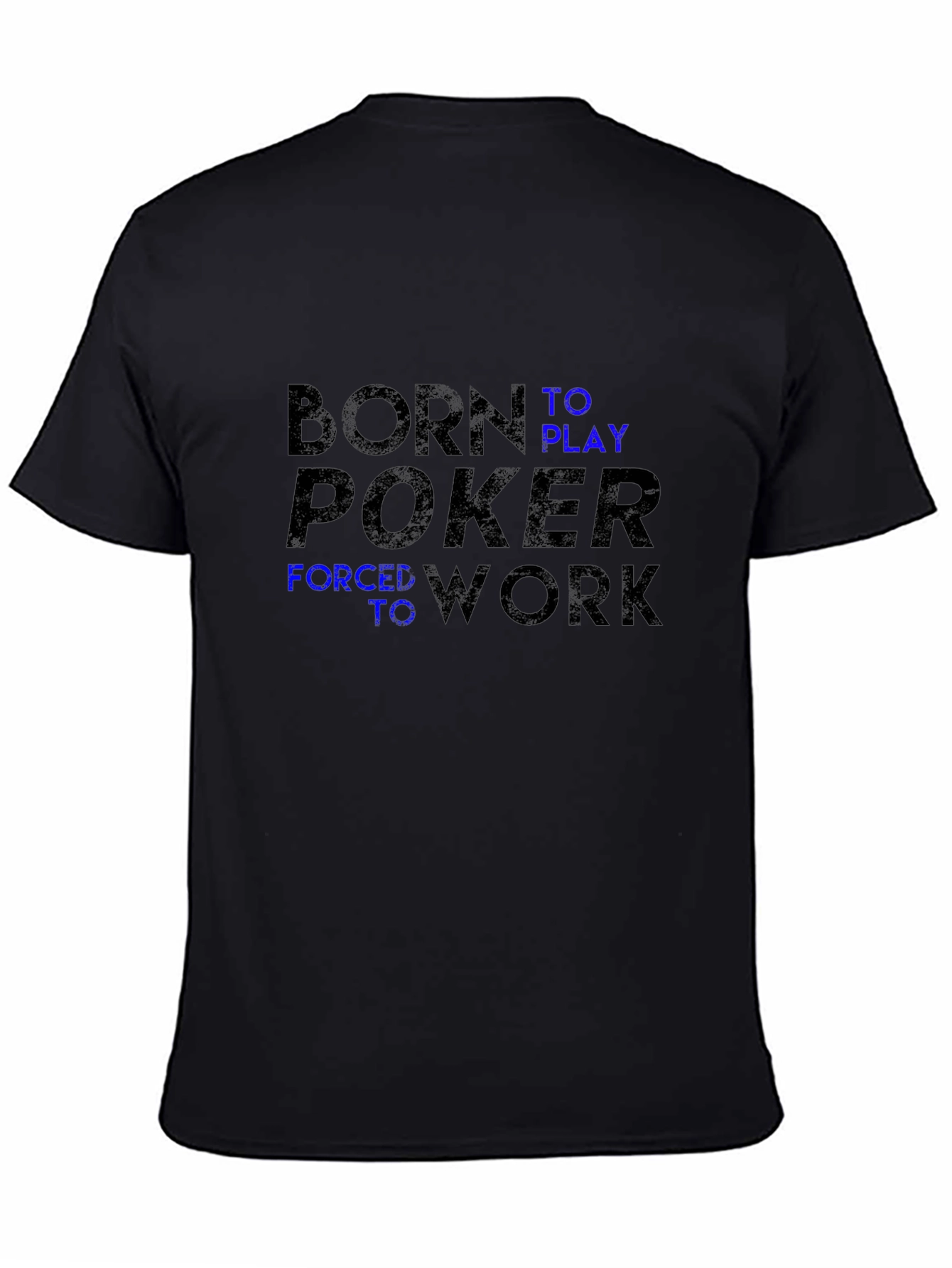 Born to Play Poker Black Graphic T-Shirt