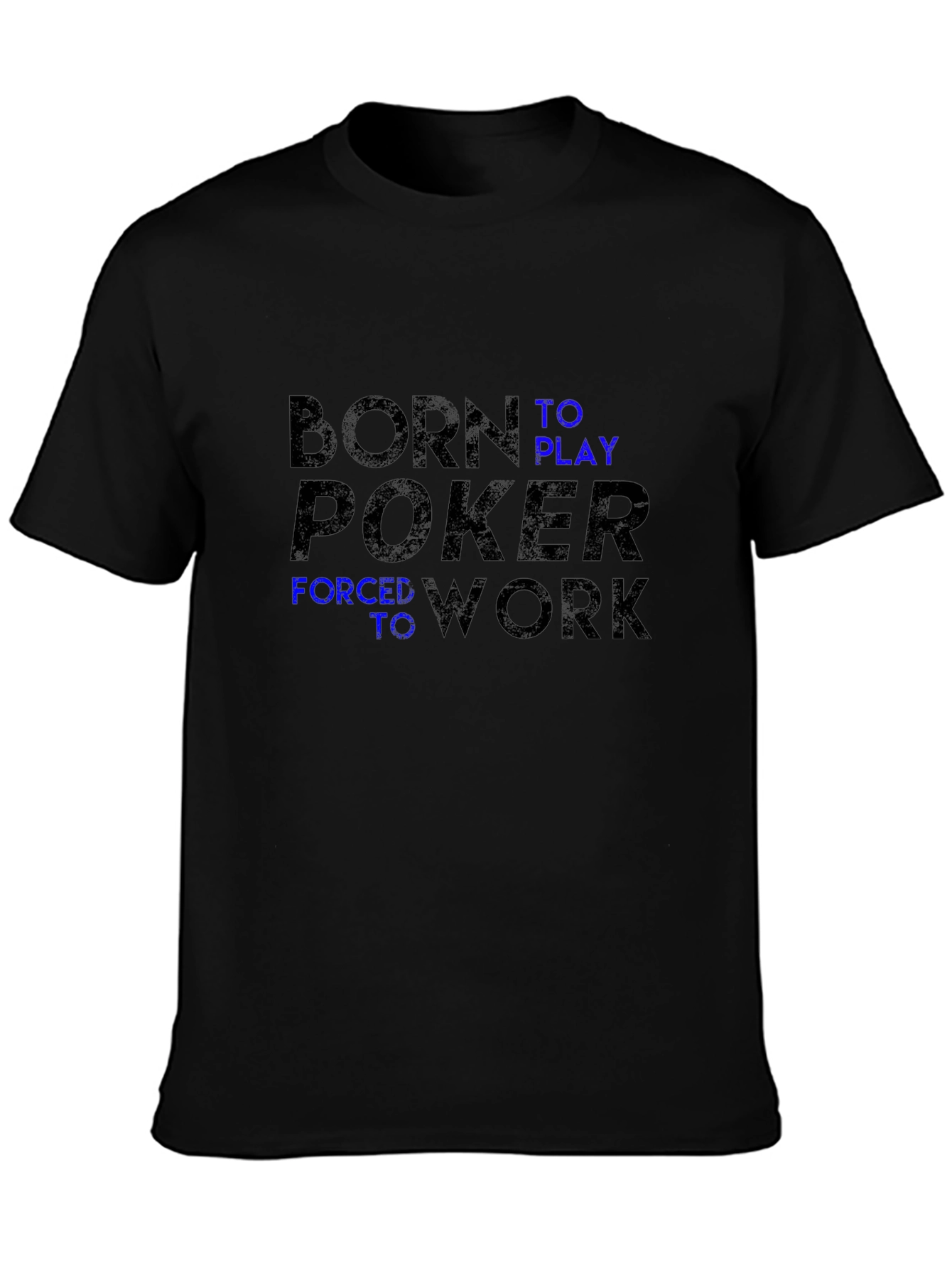 Born to Play Poker Black Graphic T-Shirt