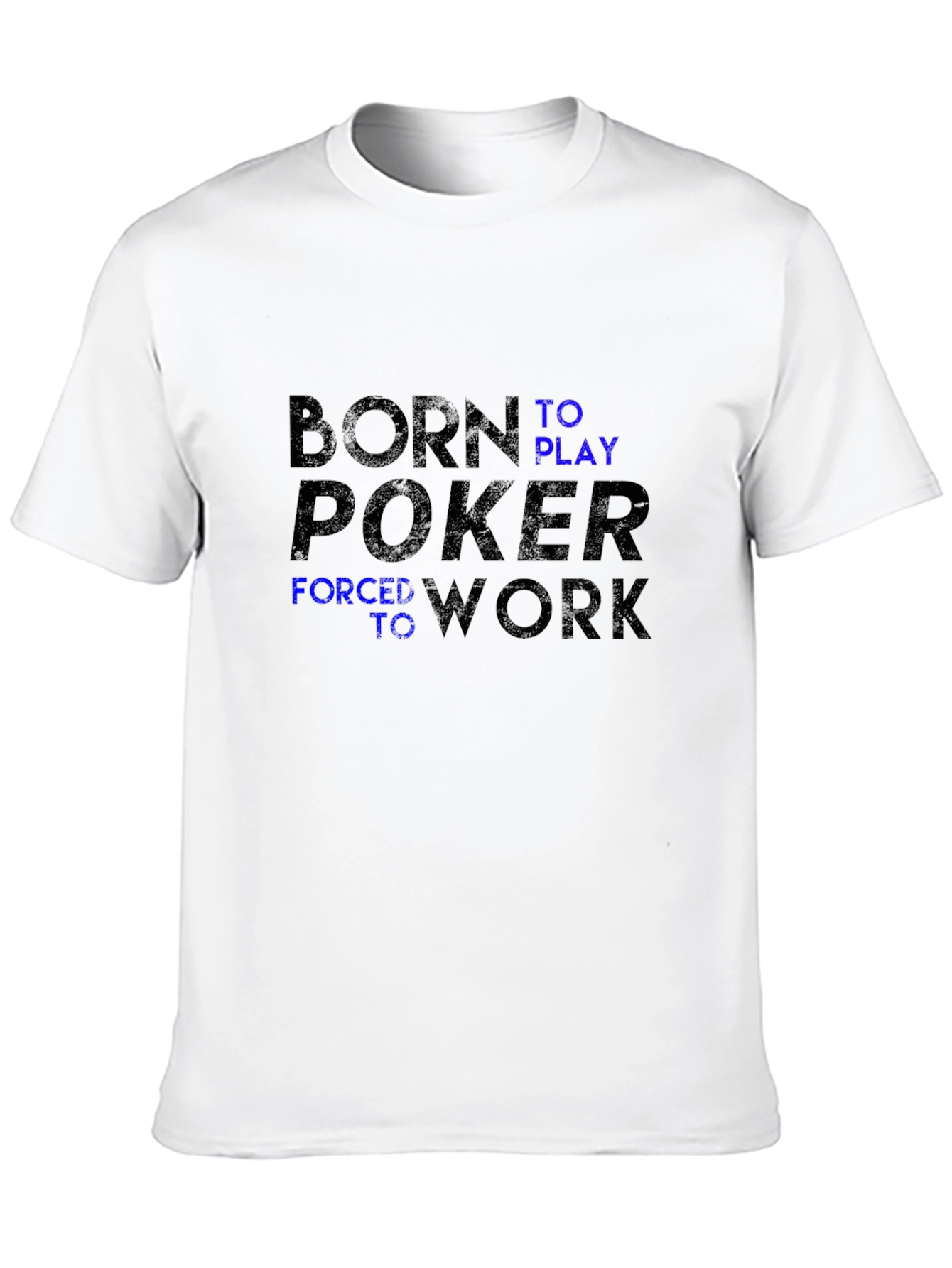 Born to Play Poker Black Graphic T-Shirt