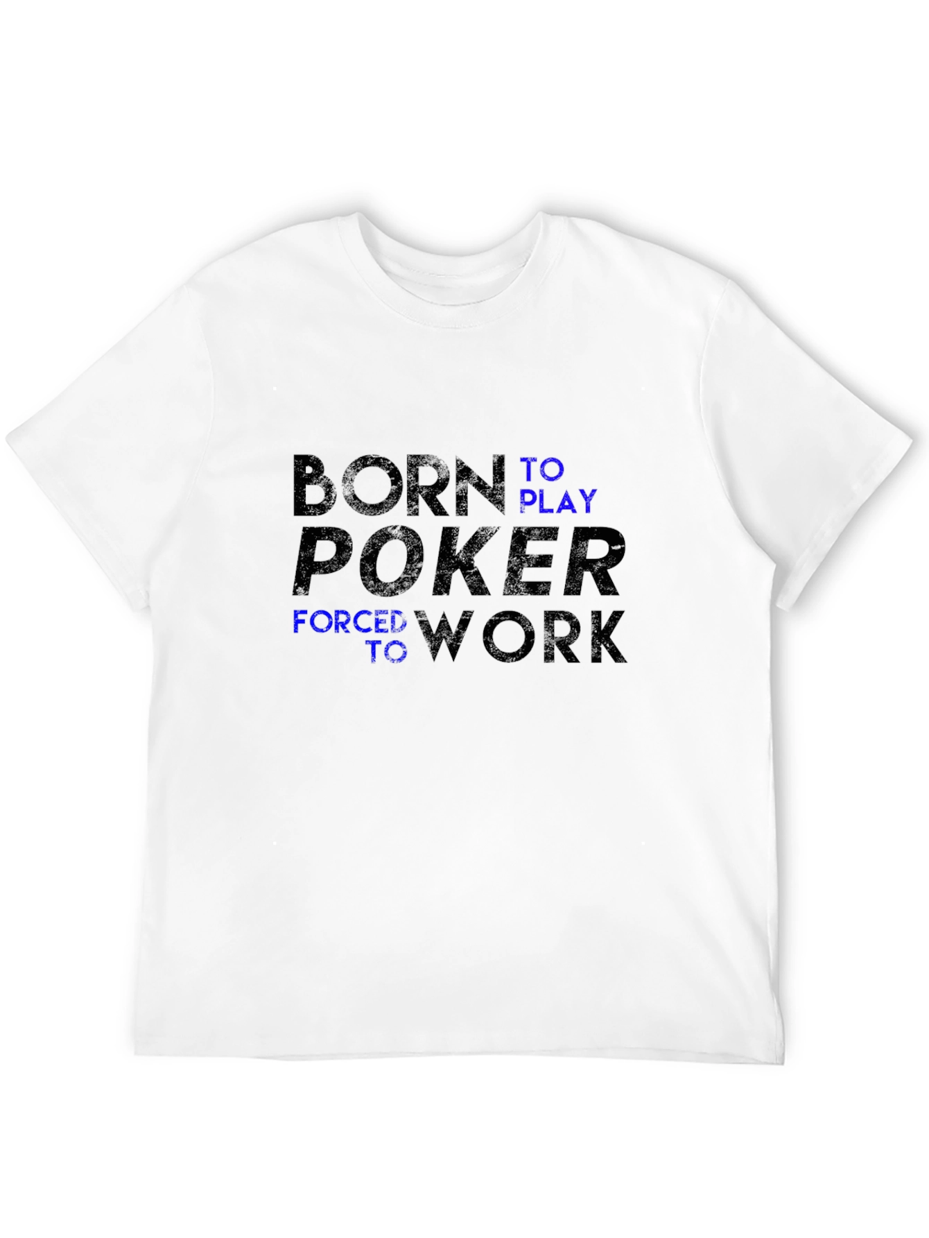 Born to Play Poker Black Graphic T-Shirt