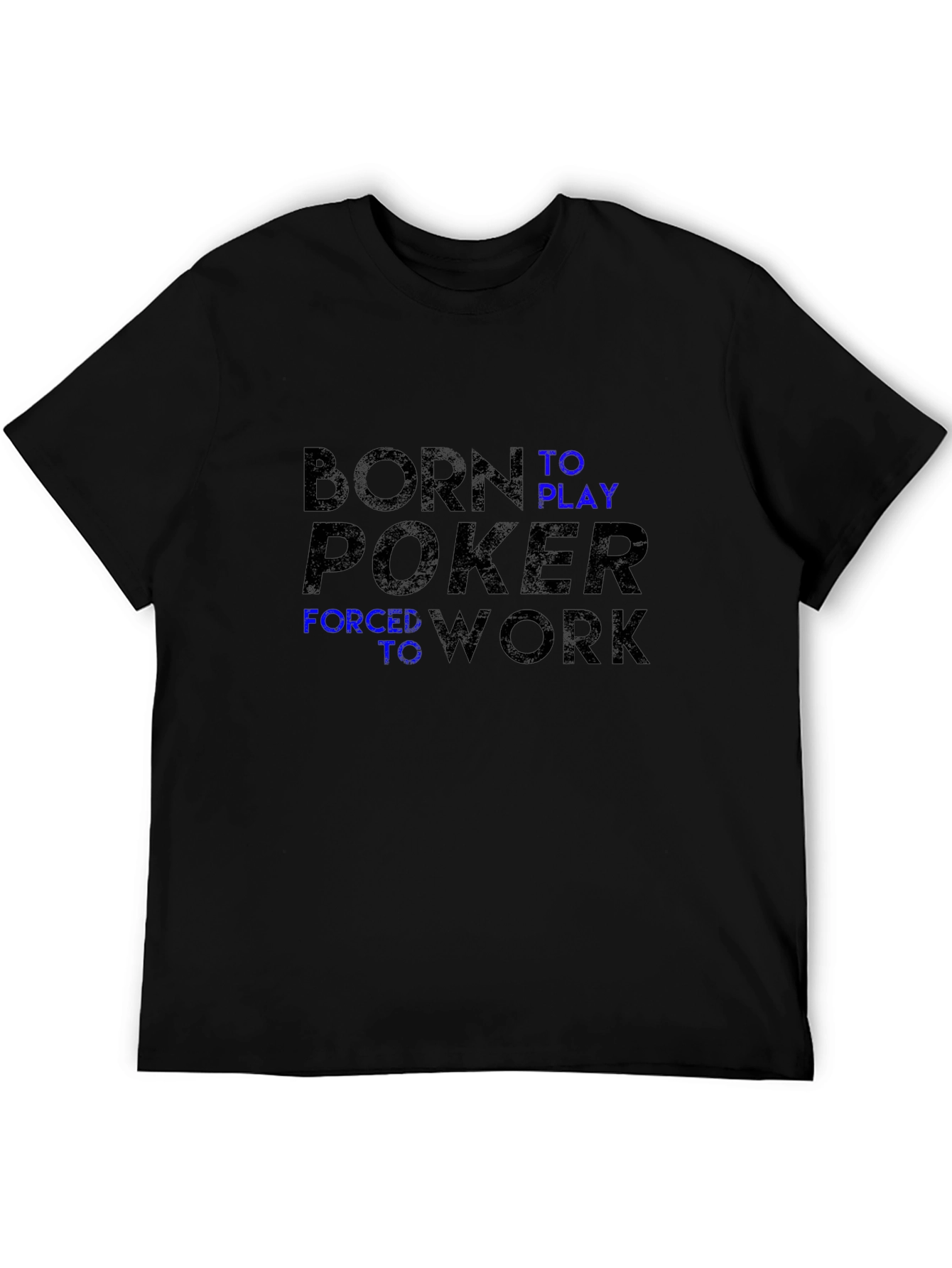 Born to Play Poker Black Graphic T-Shirt
