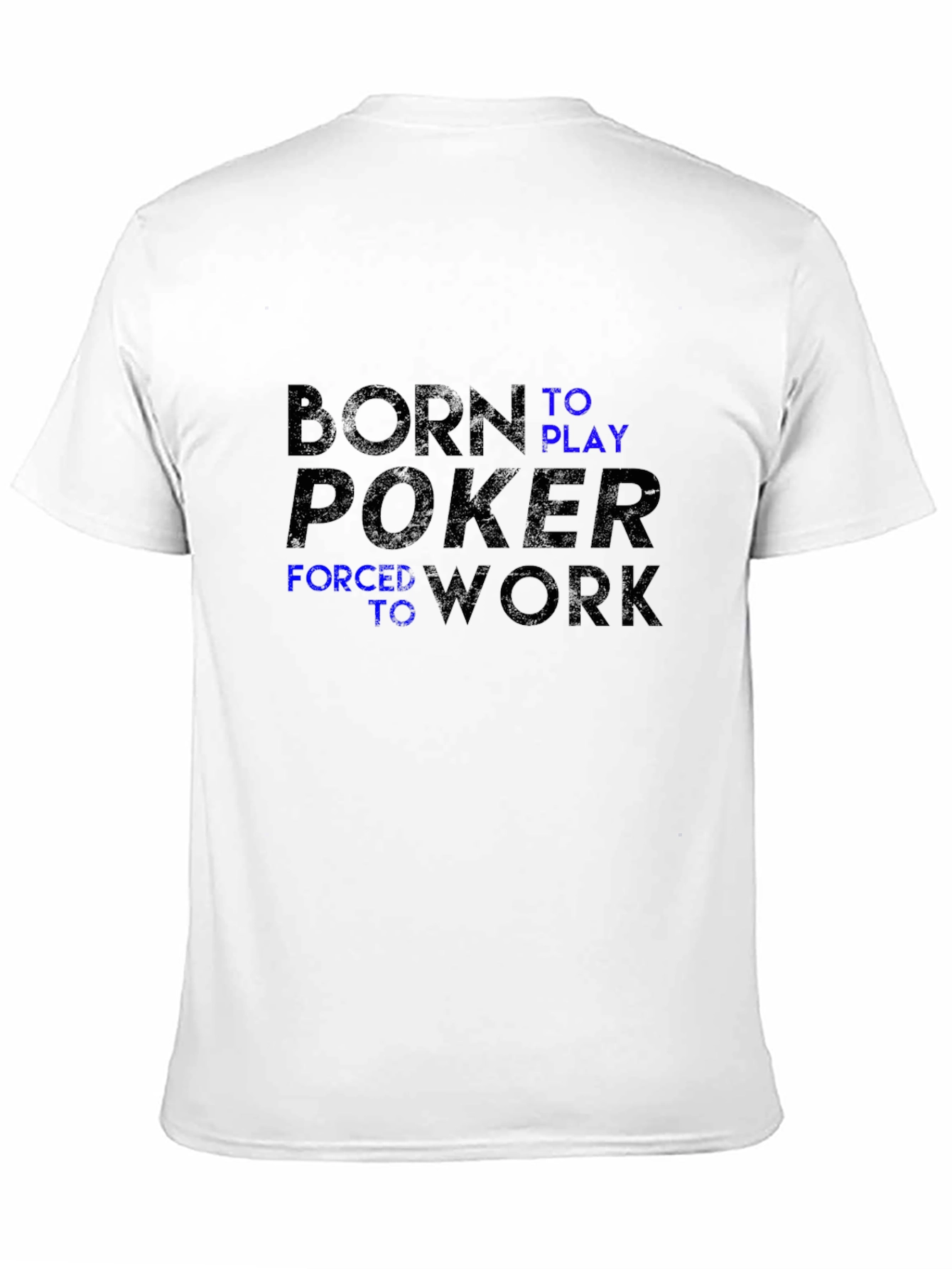 Born to Play Poker Black Graphic T-Shirt