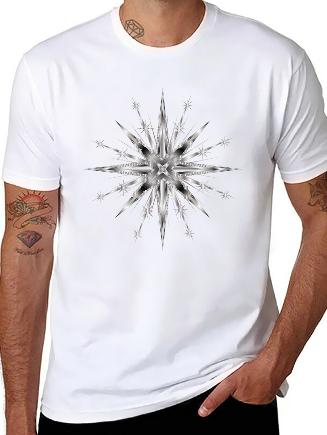 Starburst Graphic Black T-Shirt