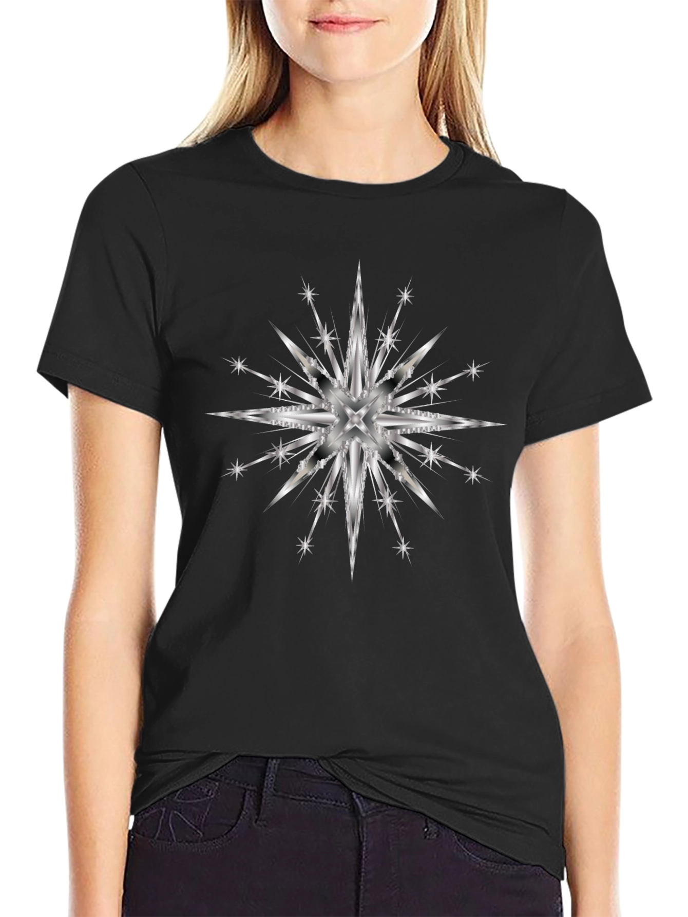 Starburst Graphic Black T-Shirt