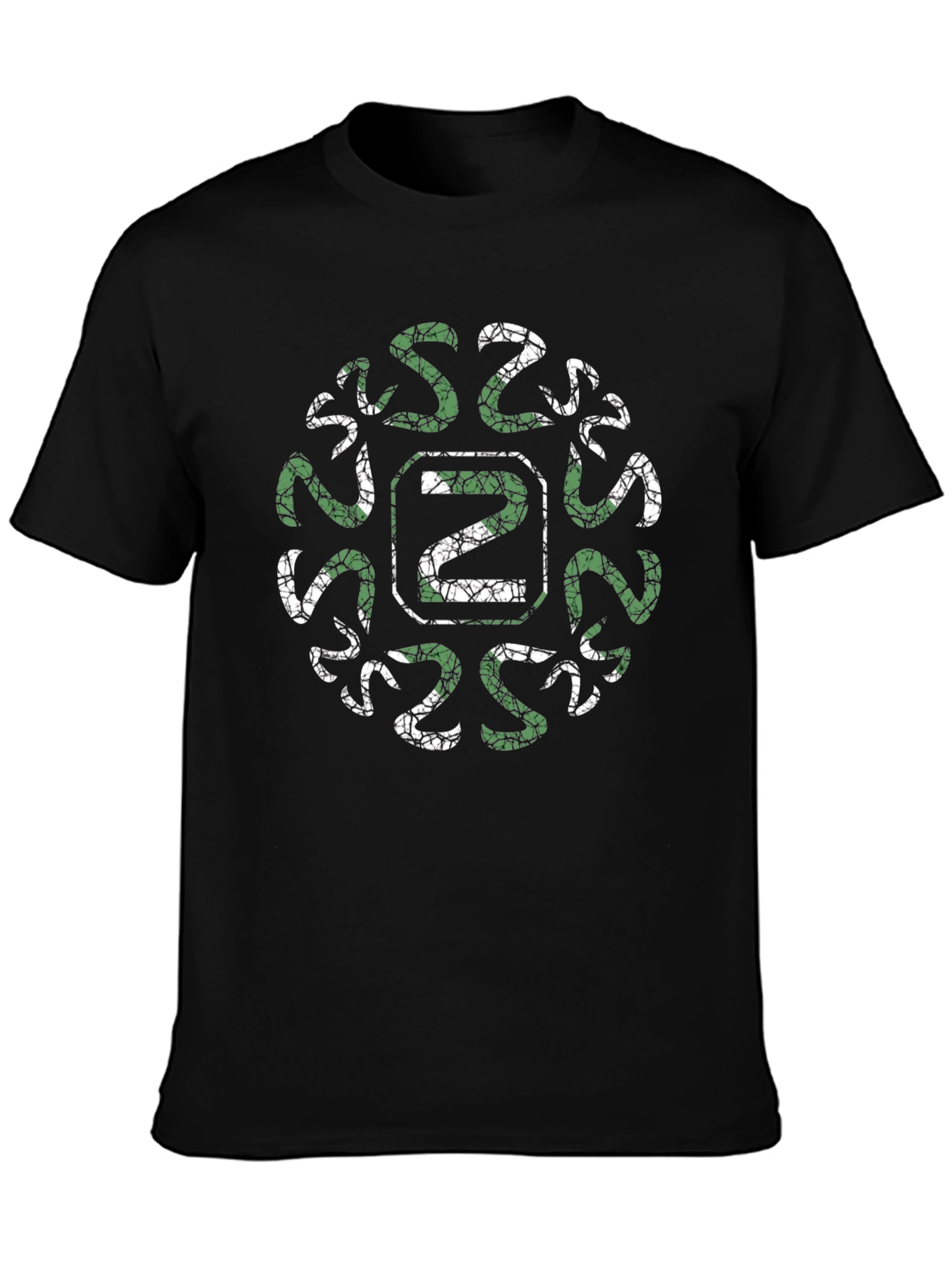 Green Snake Letter Z Graphic T-Shirt