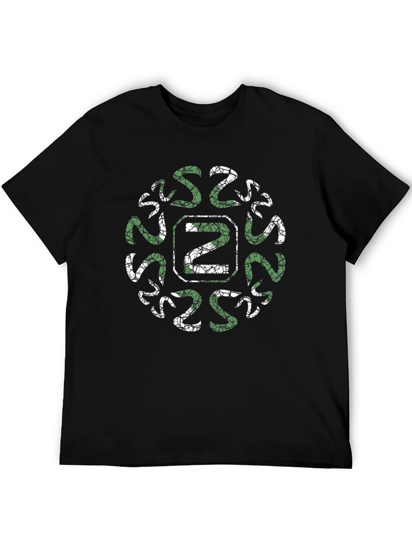 Green Snake Letter Z Graphic T-Shirt