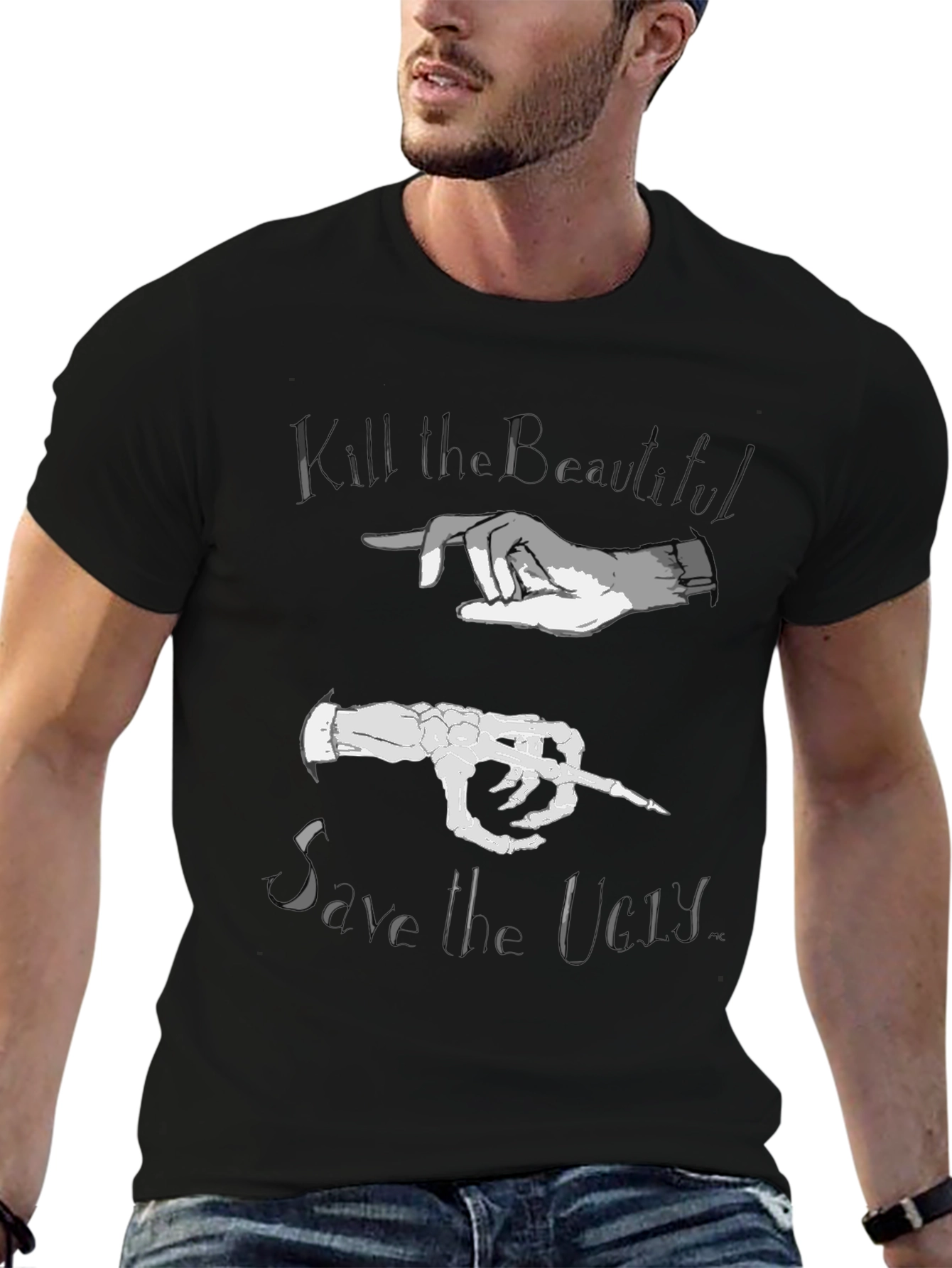 Kill the Beautiful Save the Lost Graphic T-Shirt