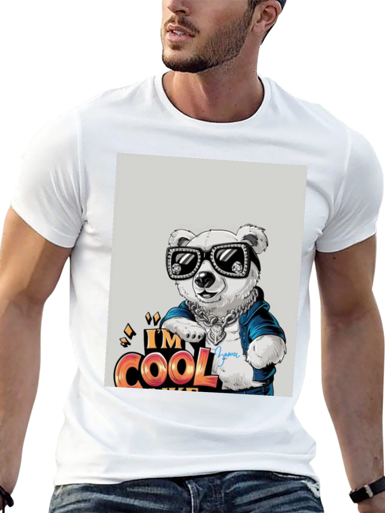 Cool Bear Graphic Tee - Trendy Streetwear