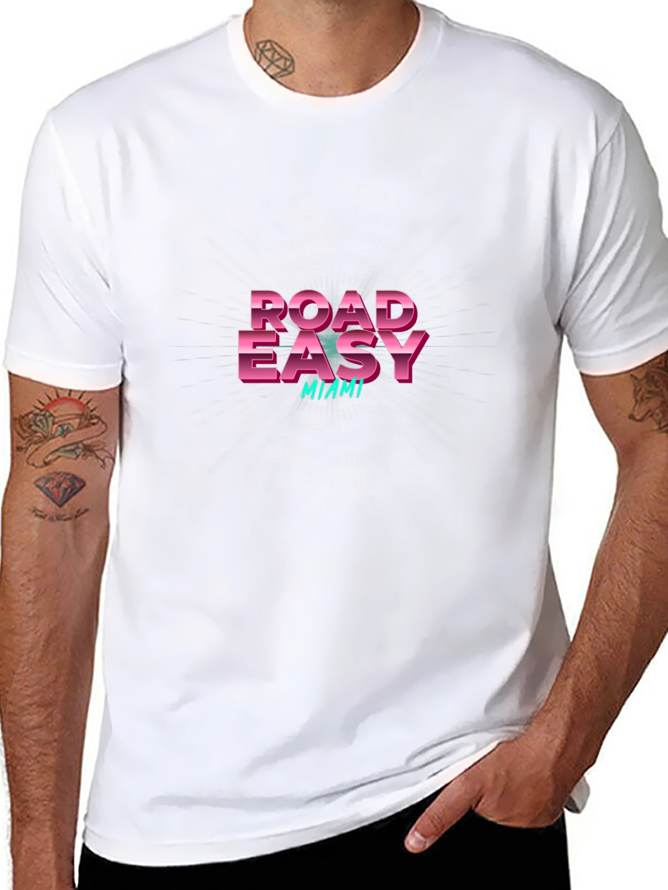 Road Easy Miami Retro Graphic Tee