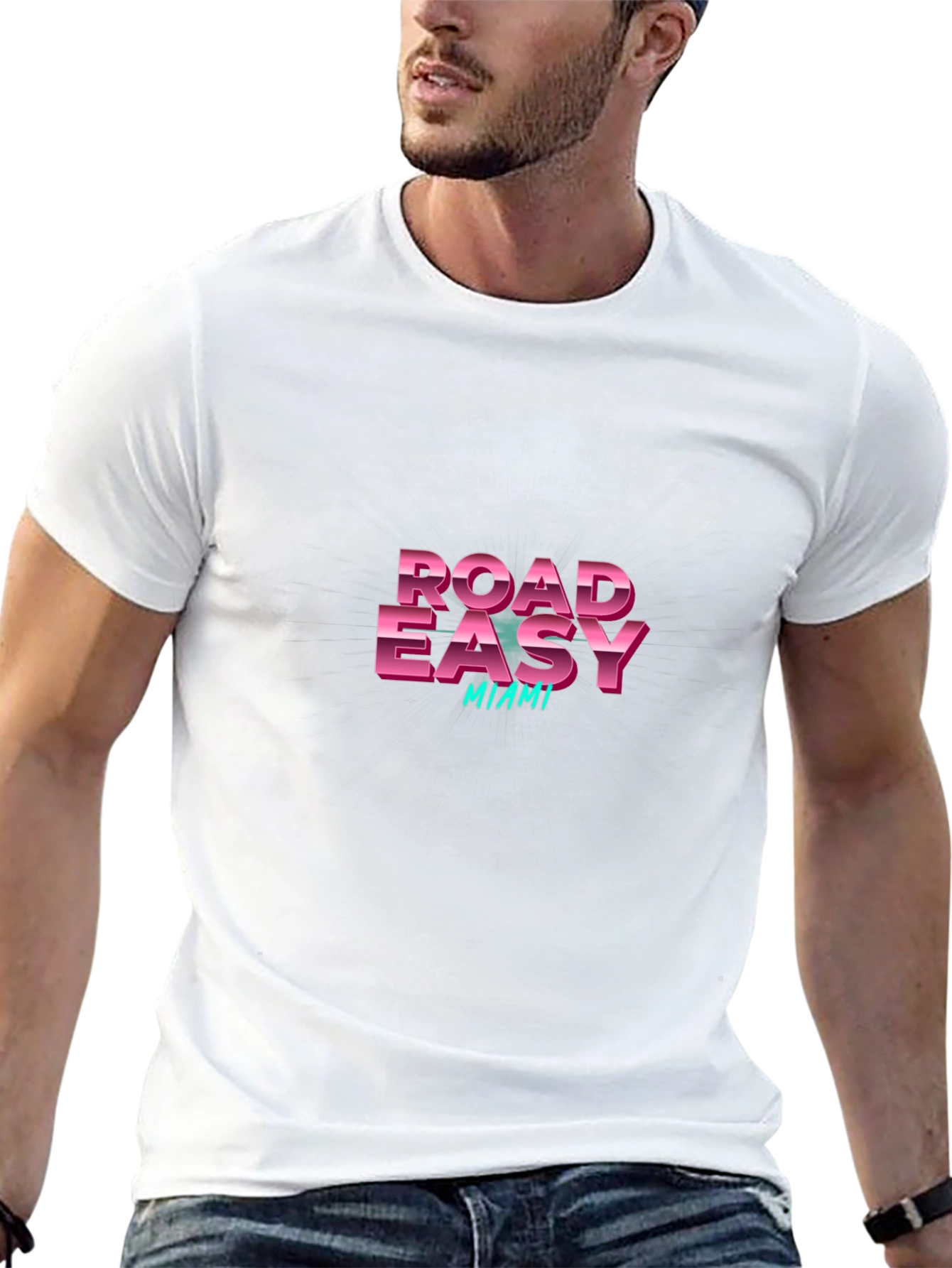 Road Easy Miami Retro Graphic Tee