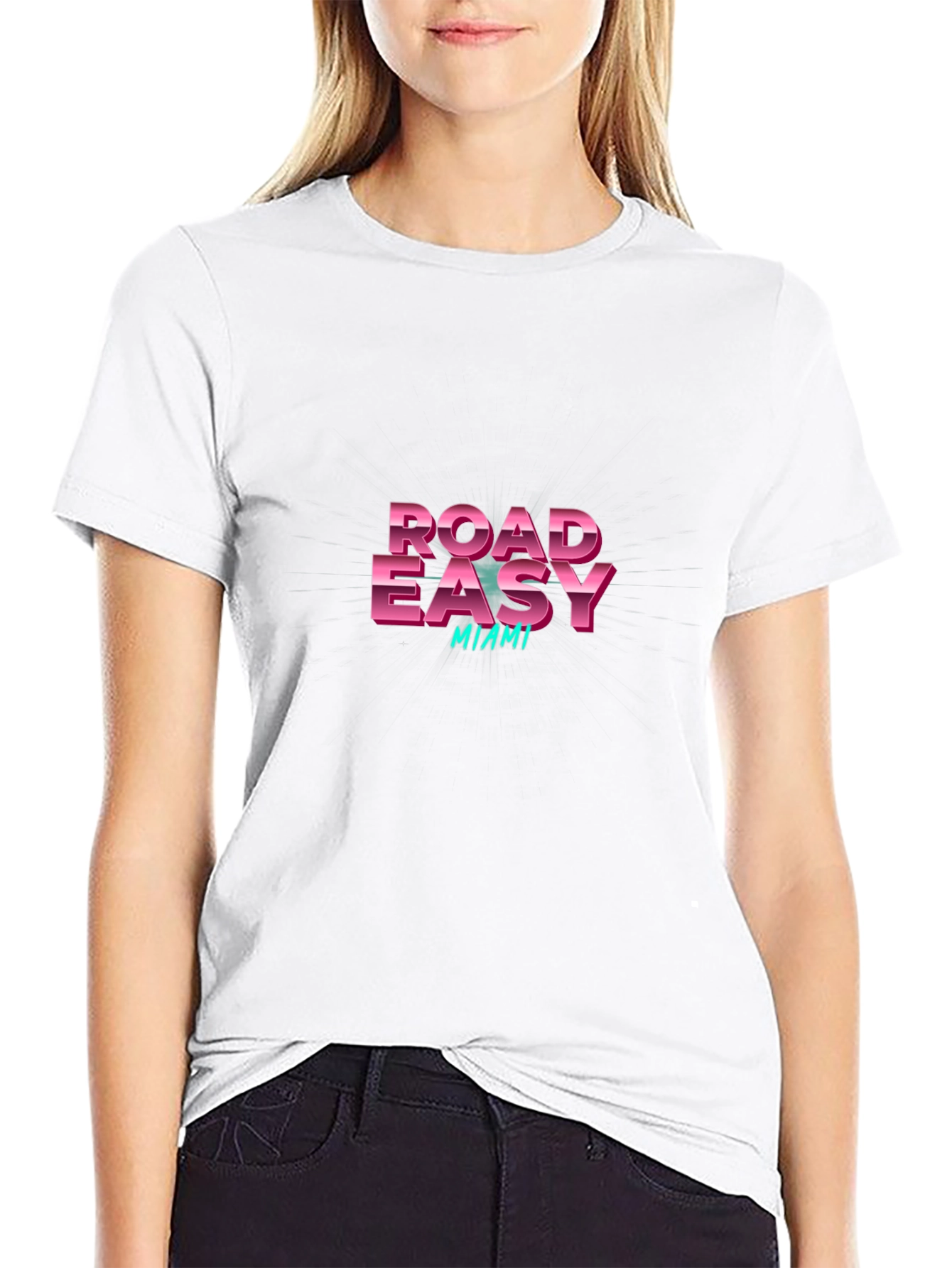 Road Easy Miami Retro Graphic Tee