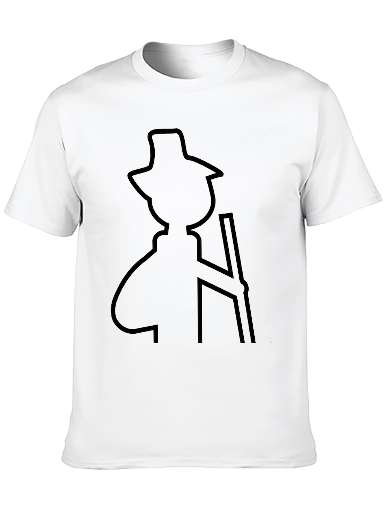 Silhouette Hiker T-Shirt - Black Cotton Blend