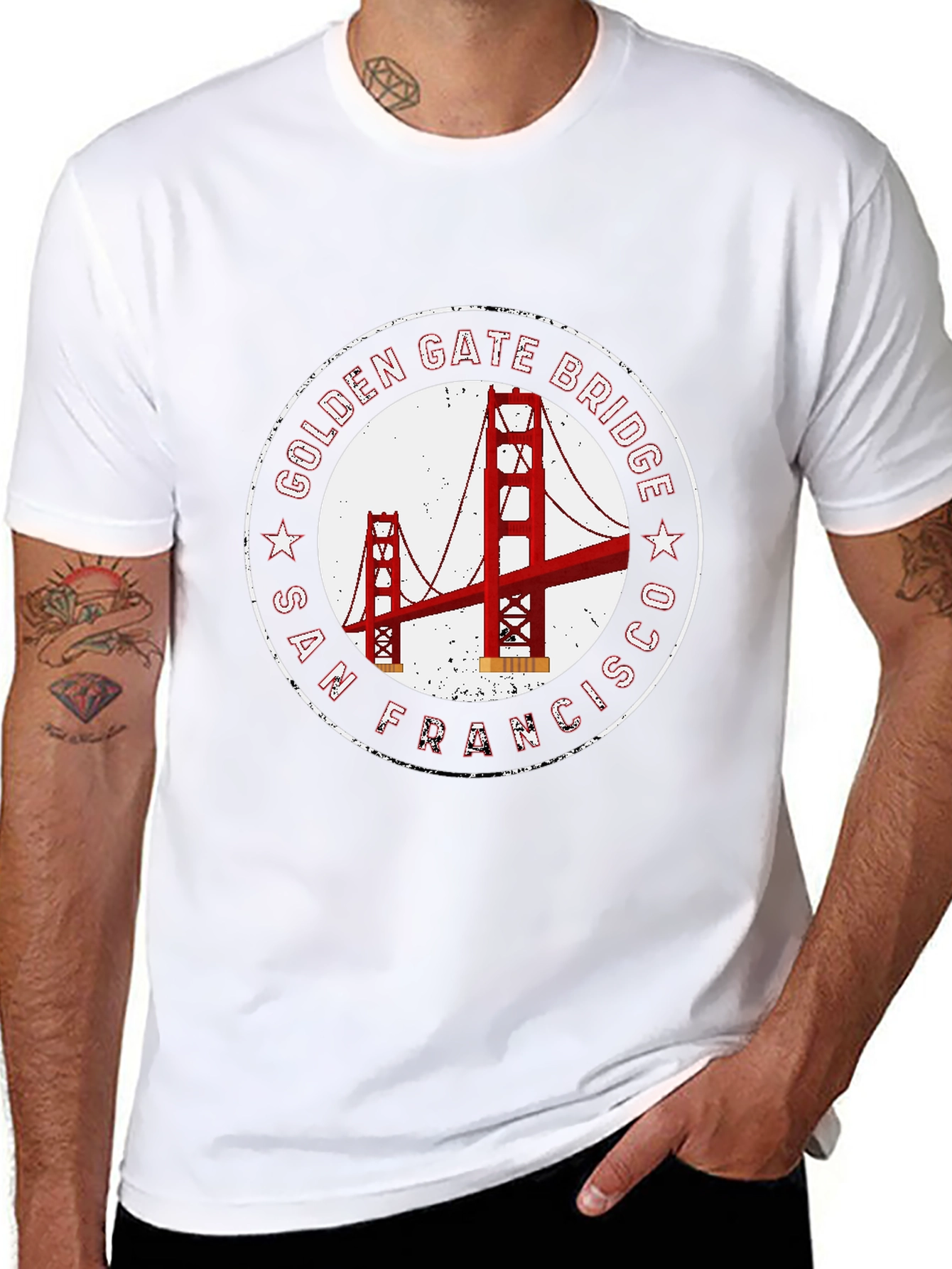 Golden Gate Bridge Graphic Tee - San Francisco T-Shirt