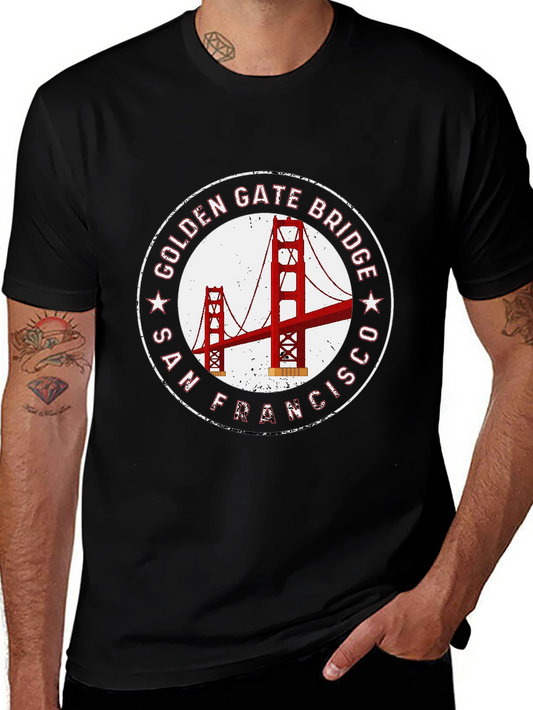Golden Gate Bridge Graphic Tee - San Francisco T-Shirt