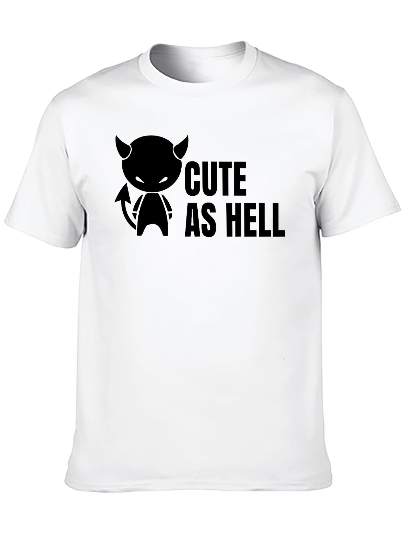 Cute as Hell Black T-Shirt