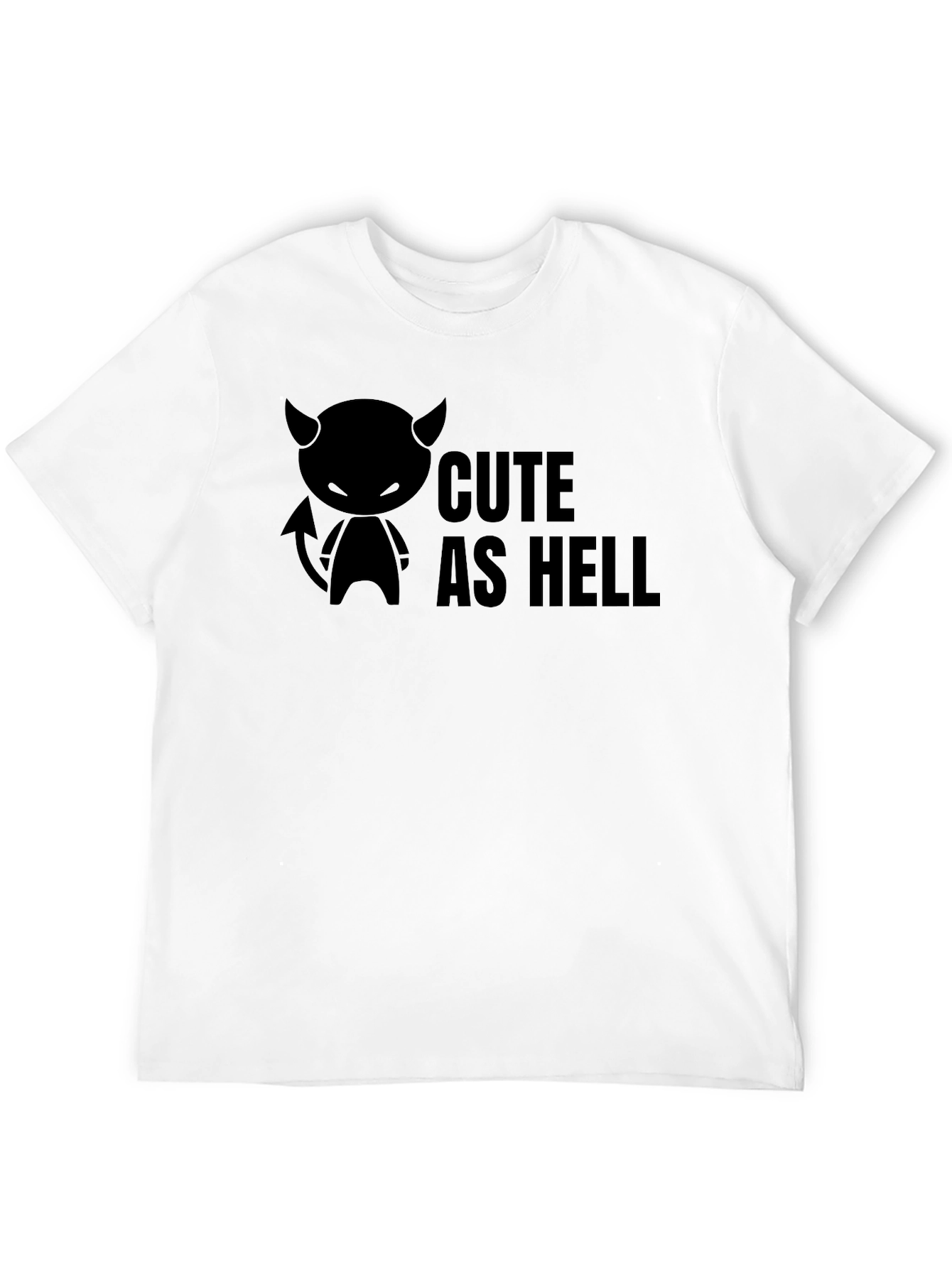 Cute as Hell Black T-Shirt