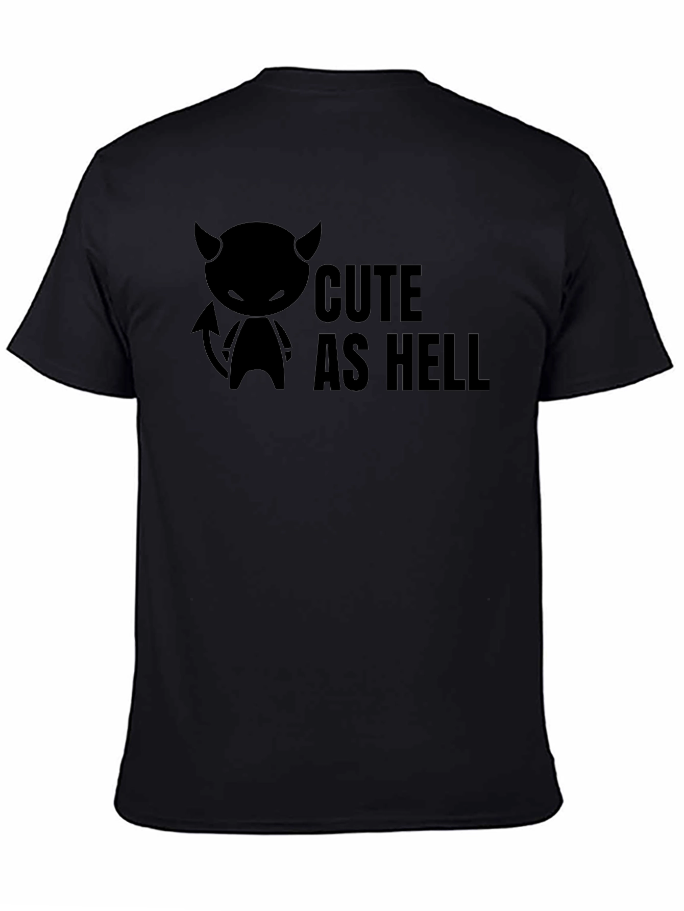 Cute as Hell Black T-Shirt