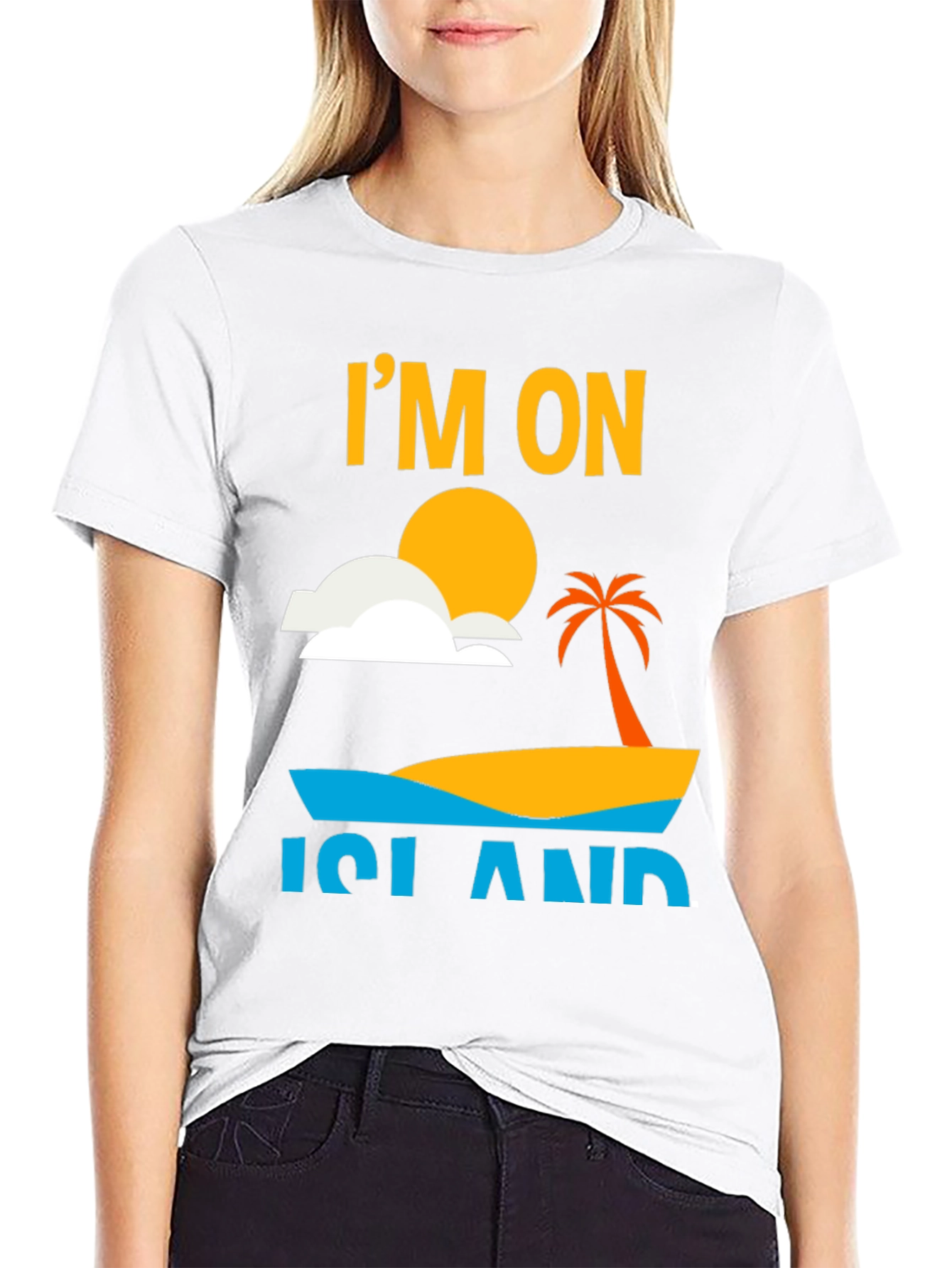 Im On Island Graphic T-Shirt - Tropical Vacation Tee
