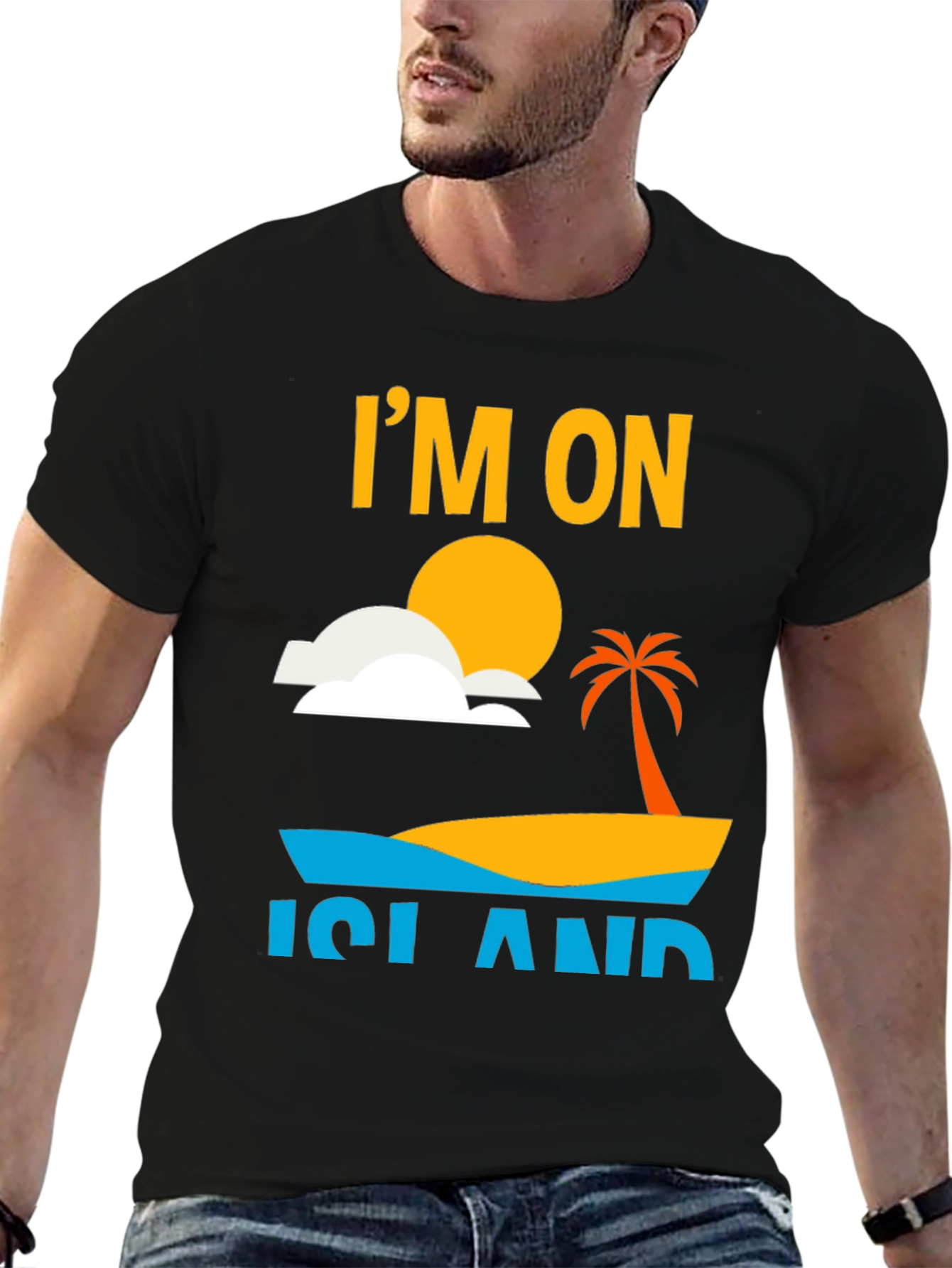 Im On Island Graphic T-Shirt - Tropical Vacation Tee