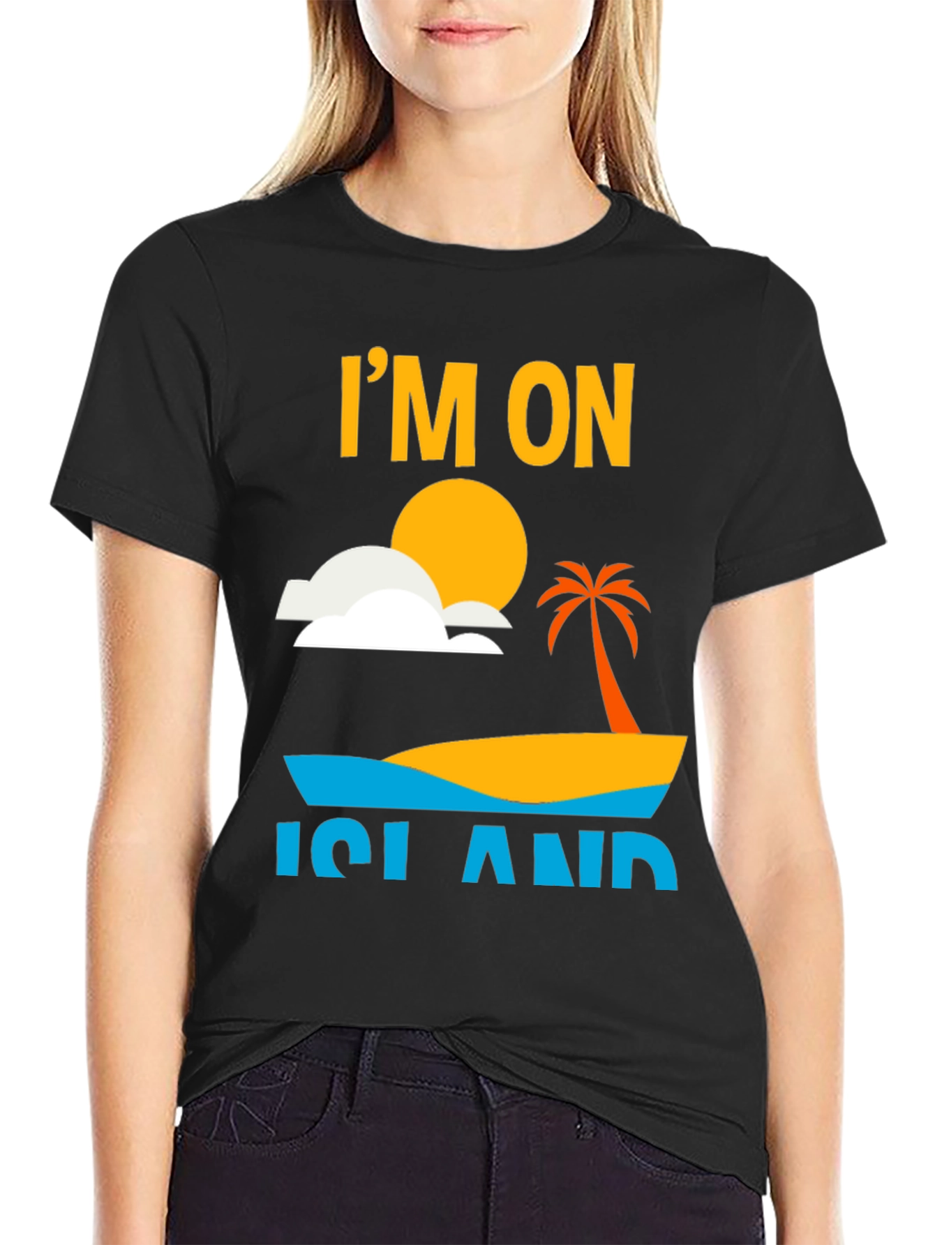 Im On Island Graphic T-Shirt - Tropical Vacation Tee