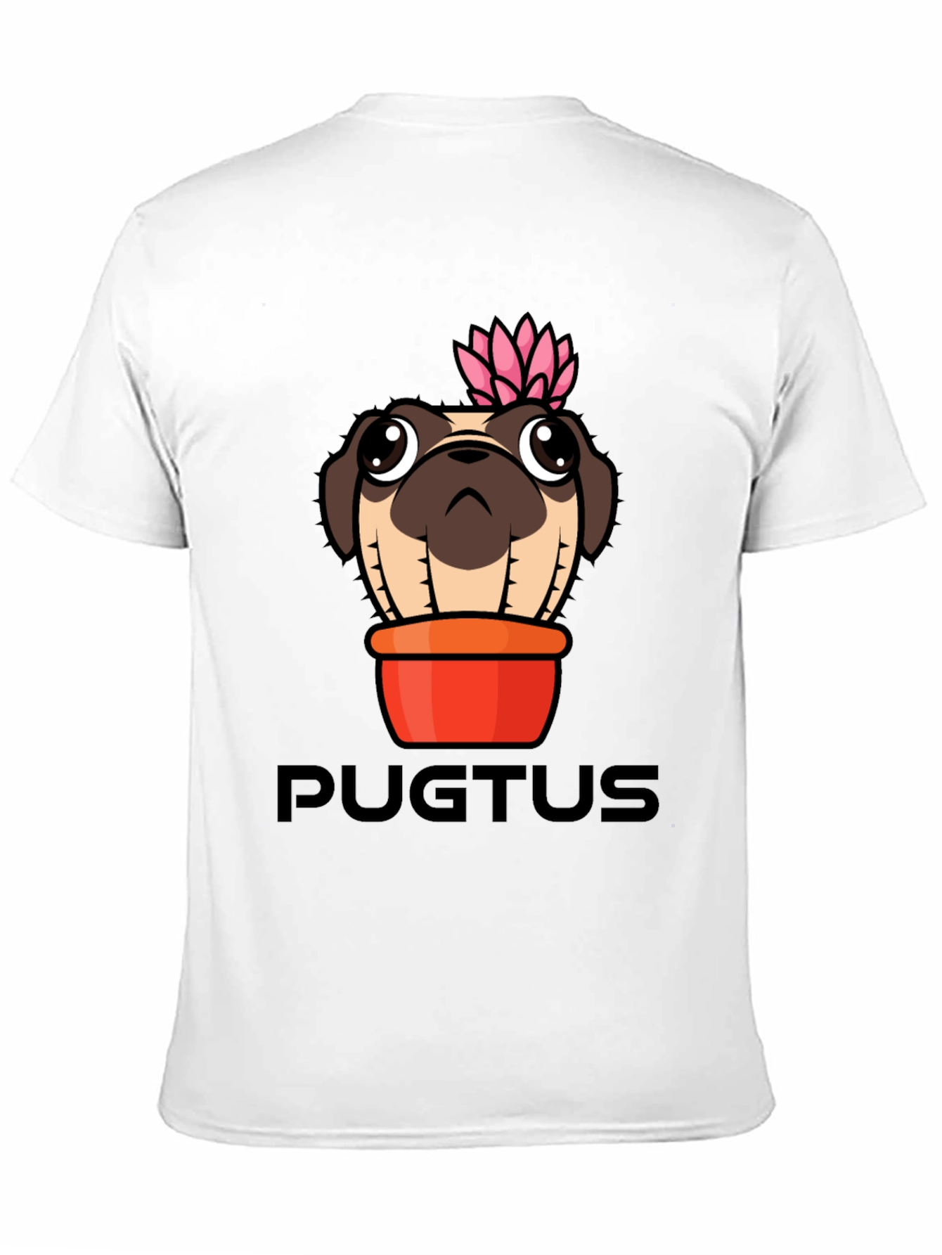 Pugtus T-Shirt - Pug Cactus Graphic Tee
