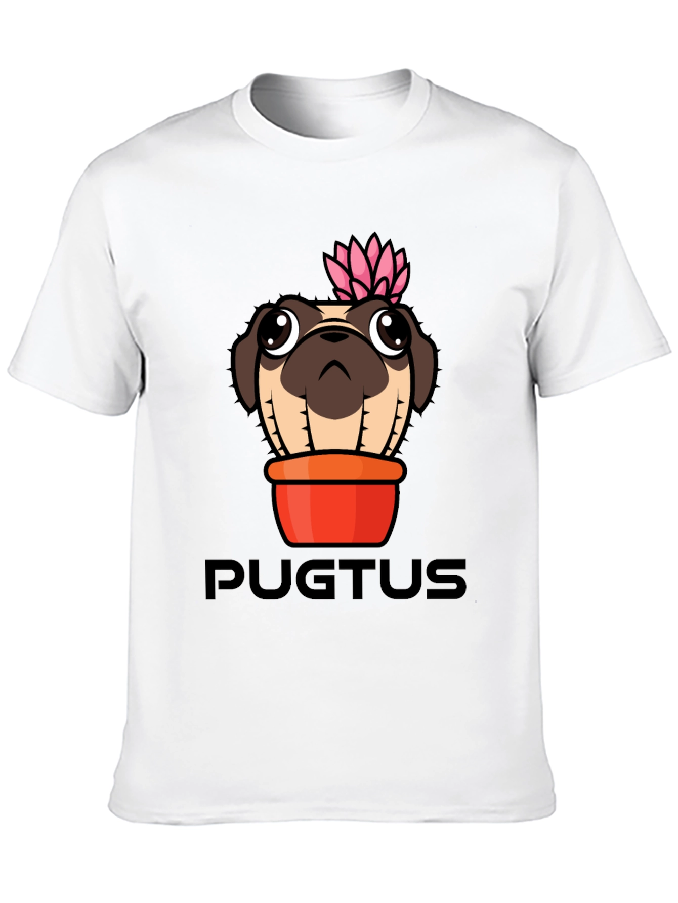 Pugtus T-Shirt - Pug Cactus Graphic Tee