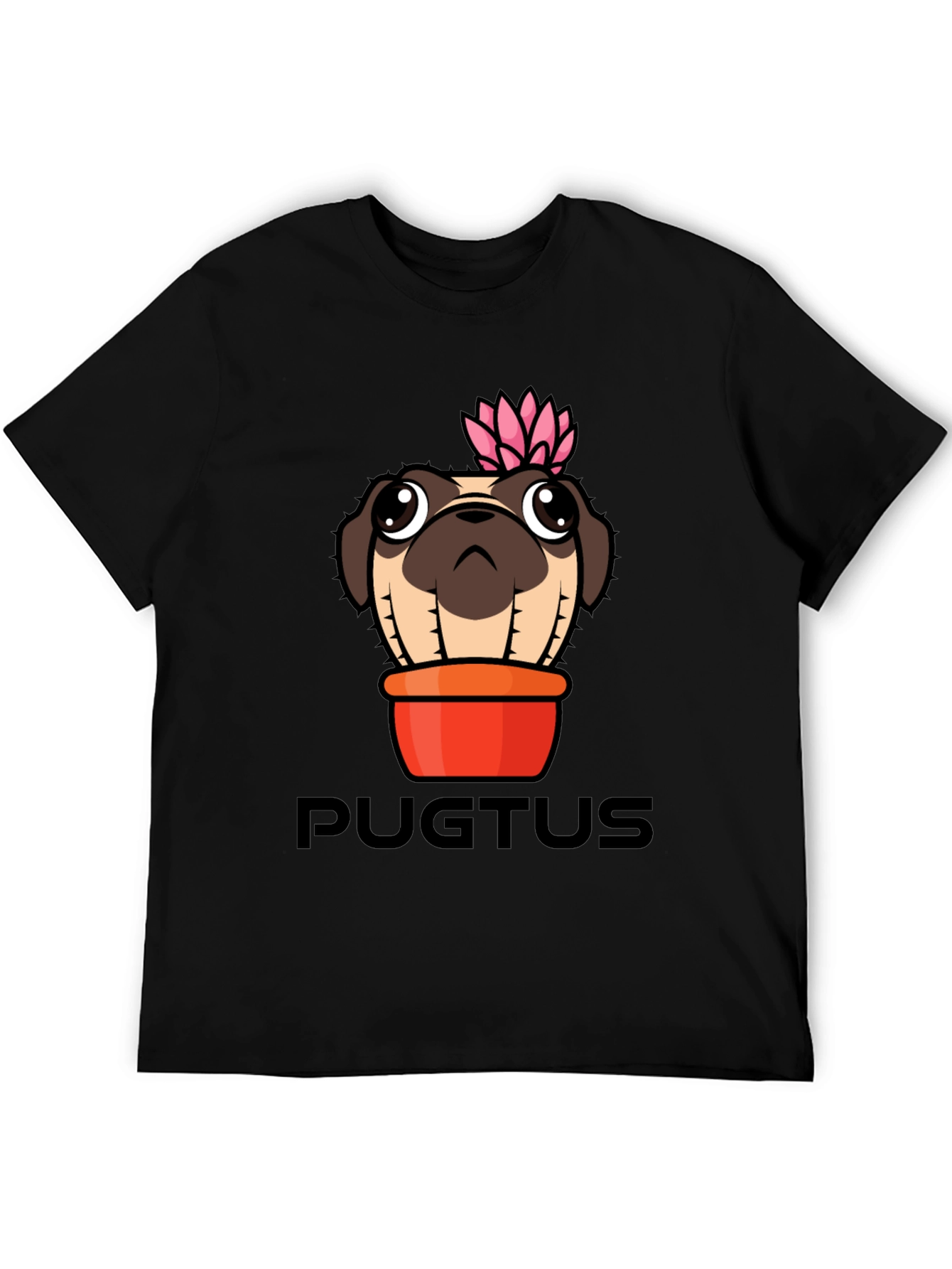 Pugtus T-Shirt - Pug Cactus Graphic Tee