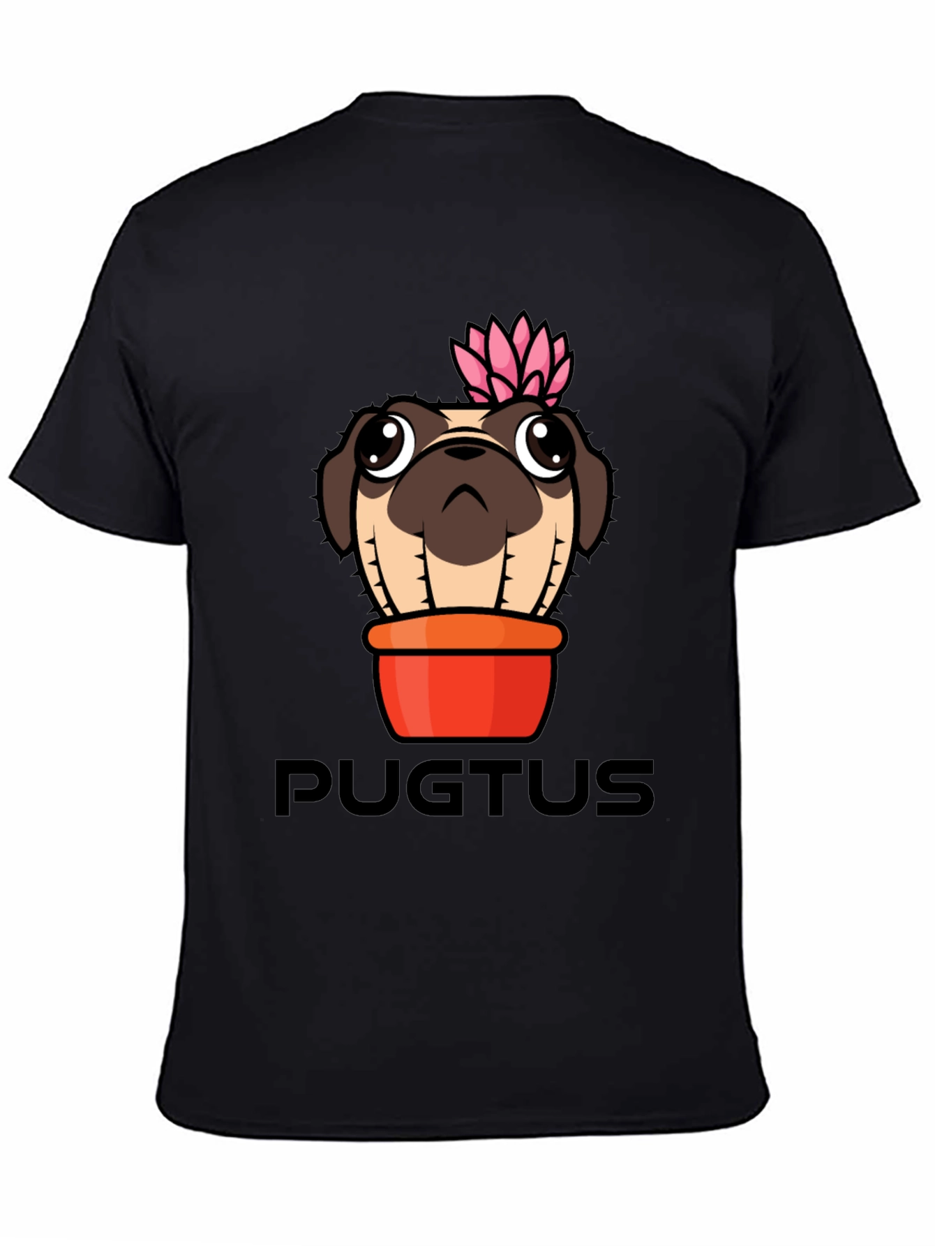 Pugtus T-Shirt - Pug Cactus Graphic Tee