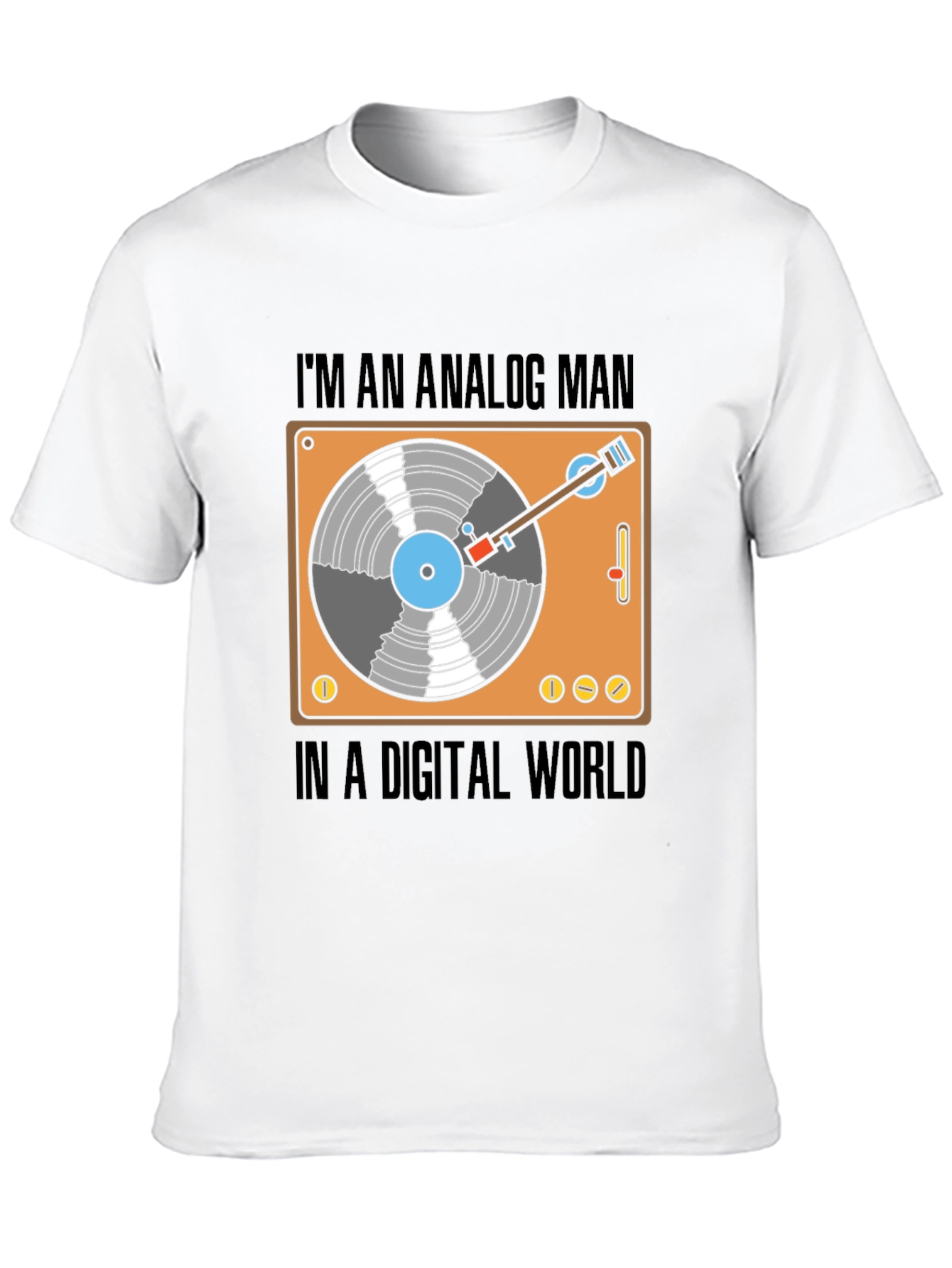 Analog Man in a Digital World Graphic T-Shirt